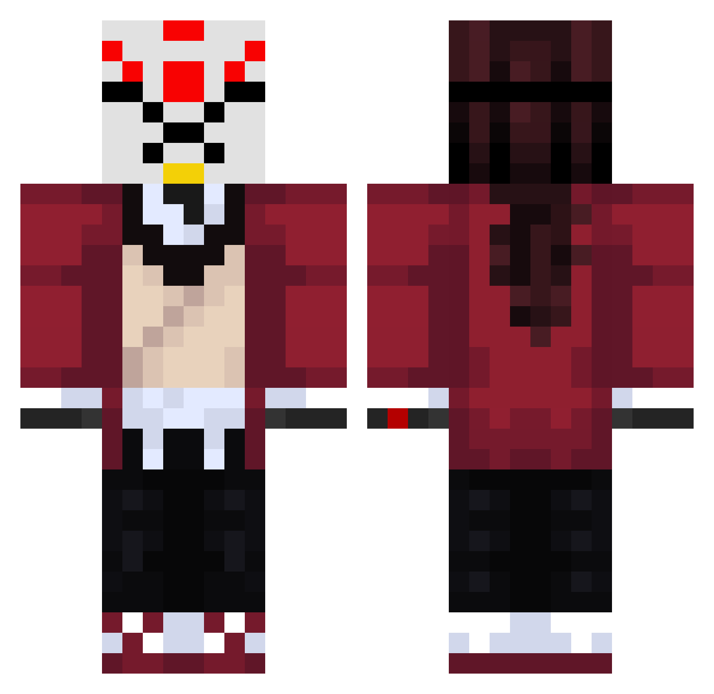 Trydemil Minecraft skin, front and back view