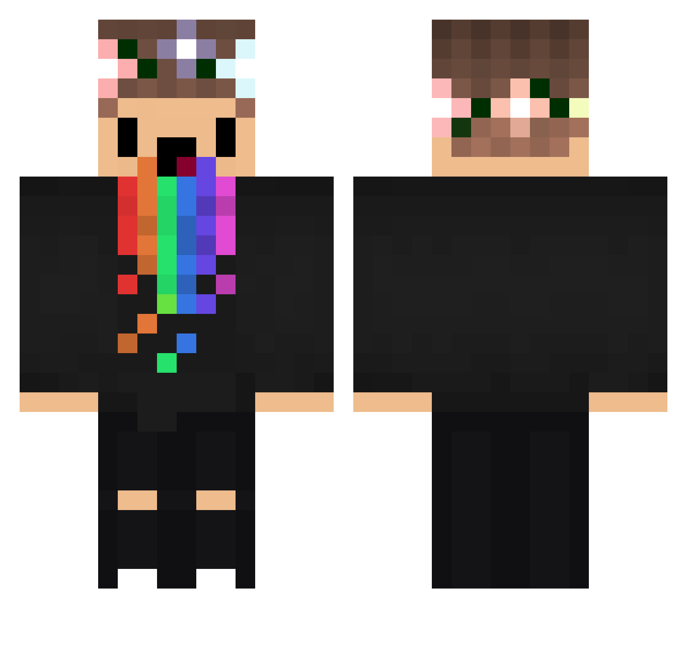 _Fyfe_ Minecraft skin, front and back view