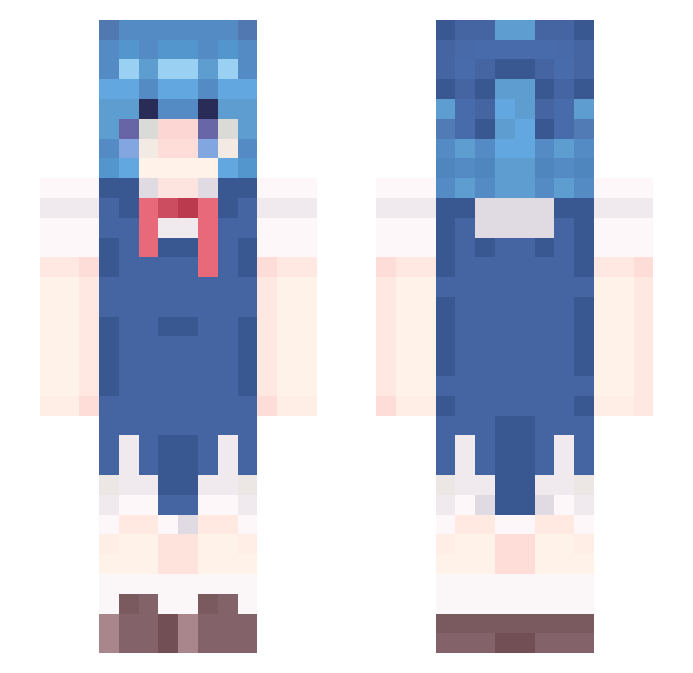 haityuu07 Minecraft skin, front and back view