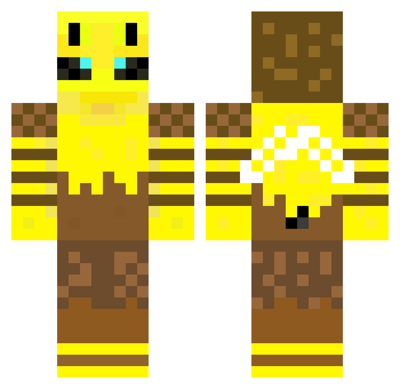 TheoGalileo11 Minecraft skin, front and back view