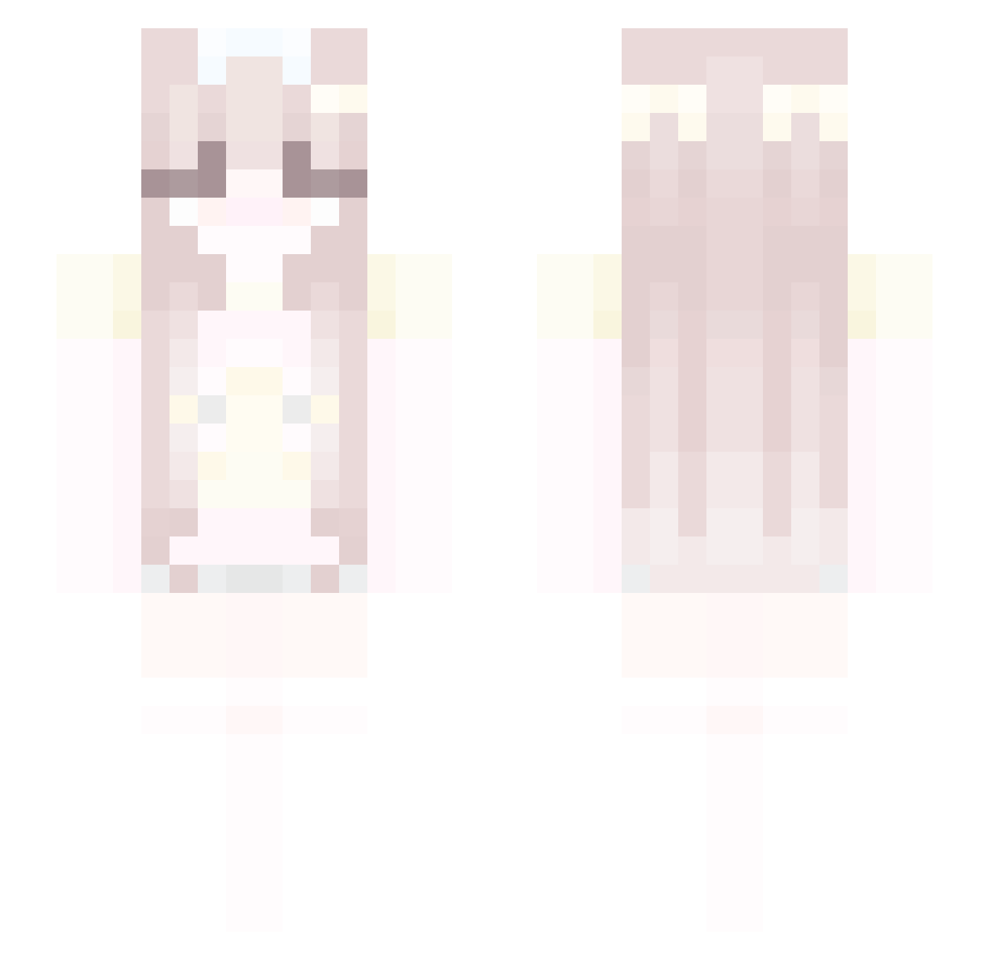 Dreamxd3384 Minecraft skin, front and back view