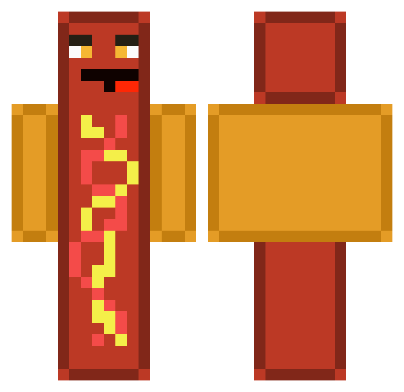 cni_ Minecraft skin, front and back view