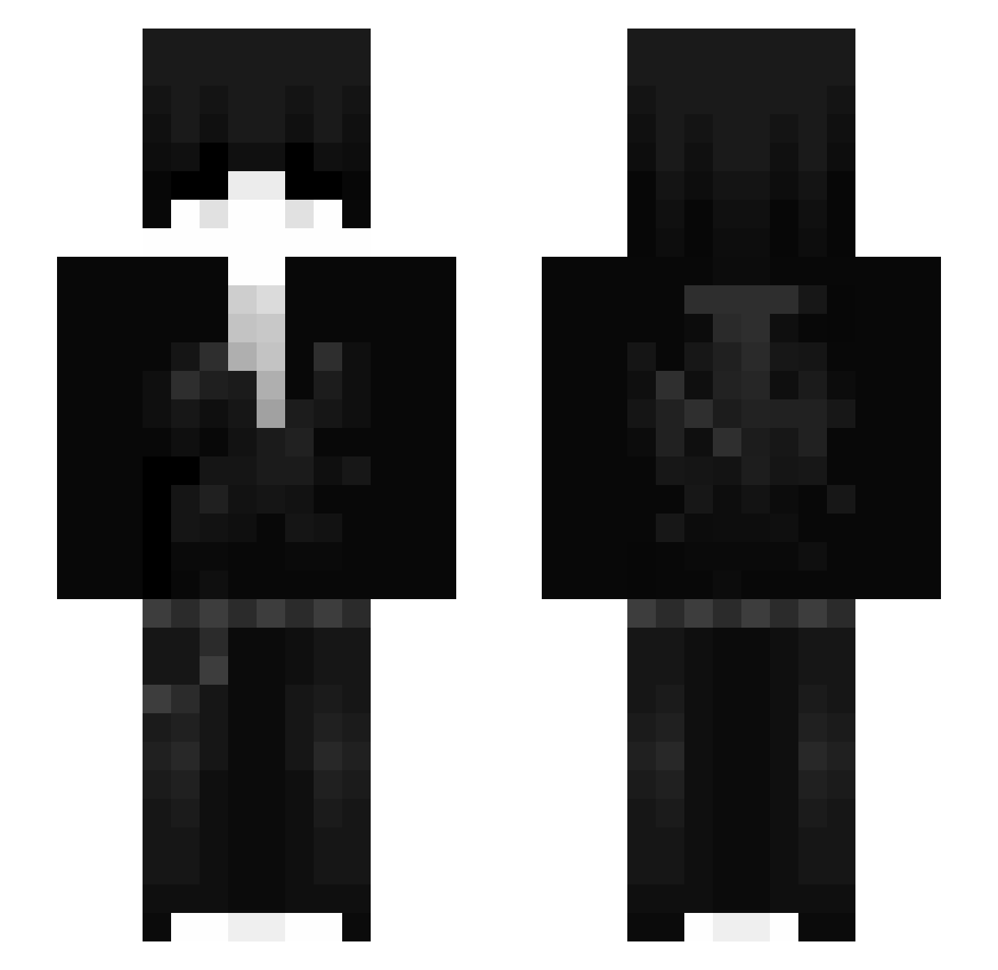 yonoz Minecraft skin, front and back view