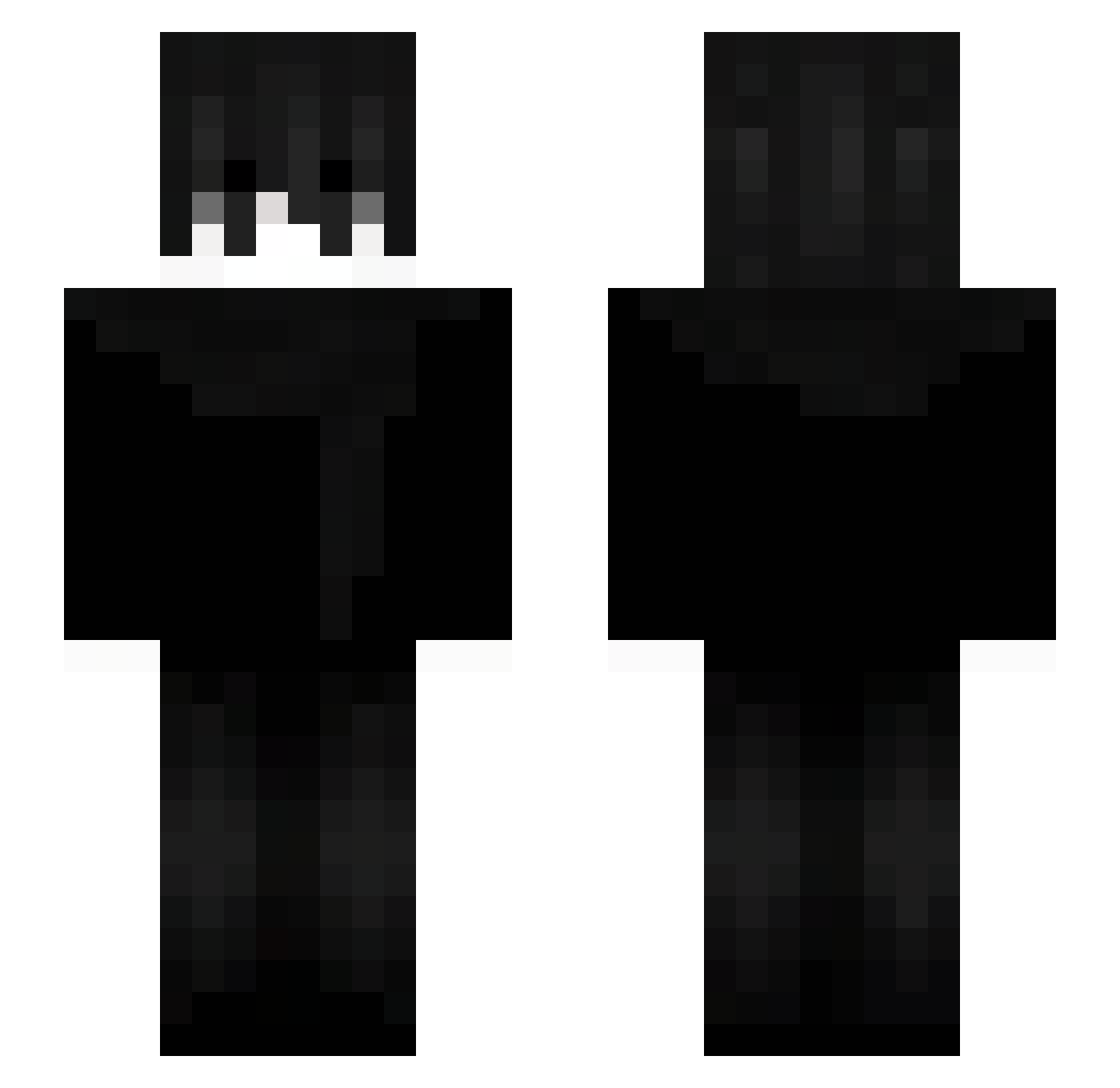 zestylol Minecraft skin, front and back view