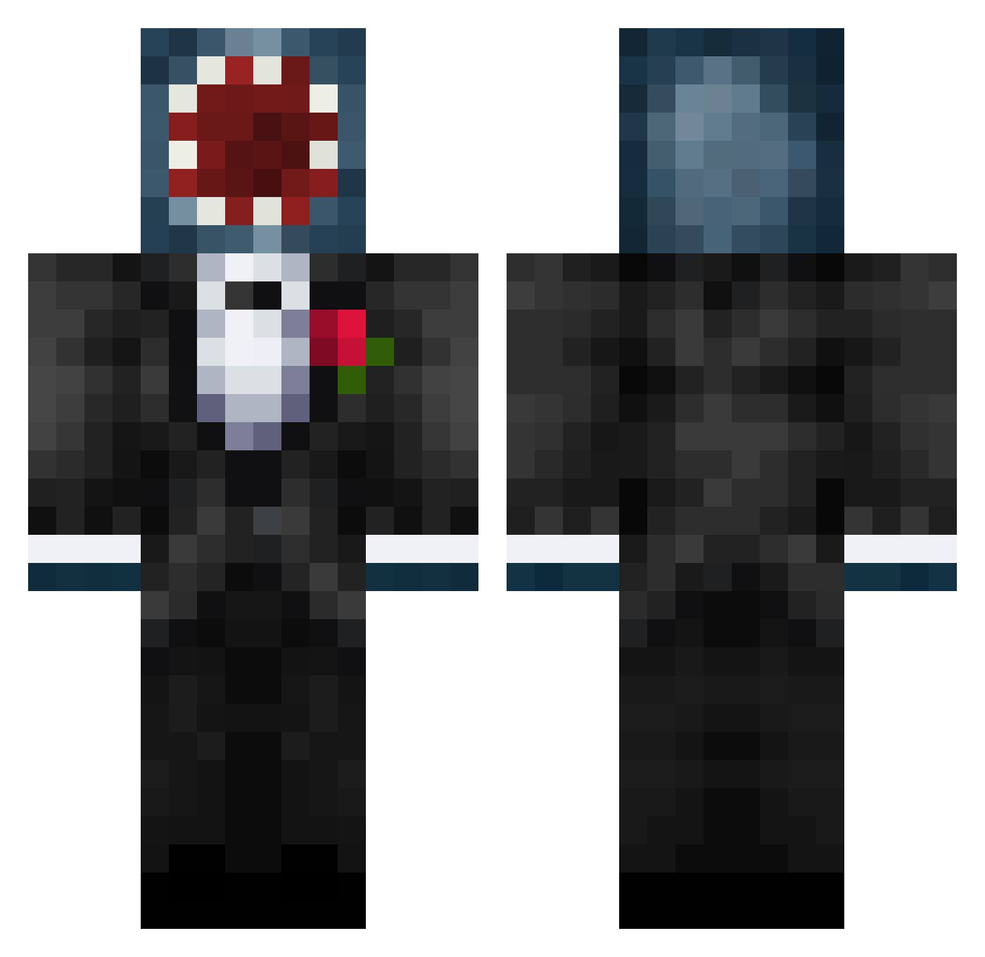 Mamayema2 Minecraft skin, front and back view