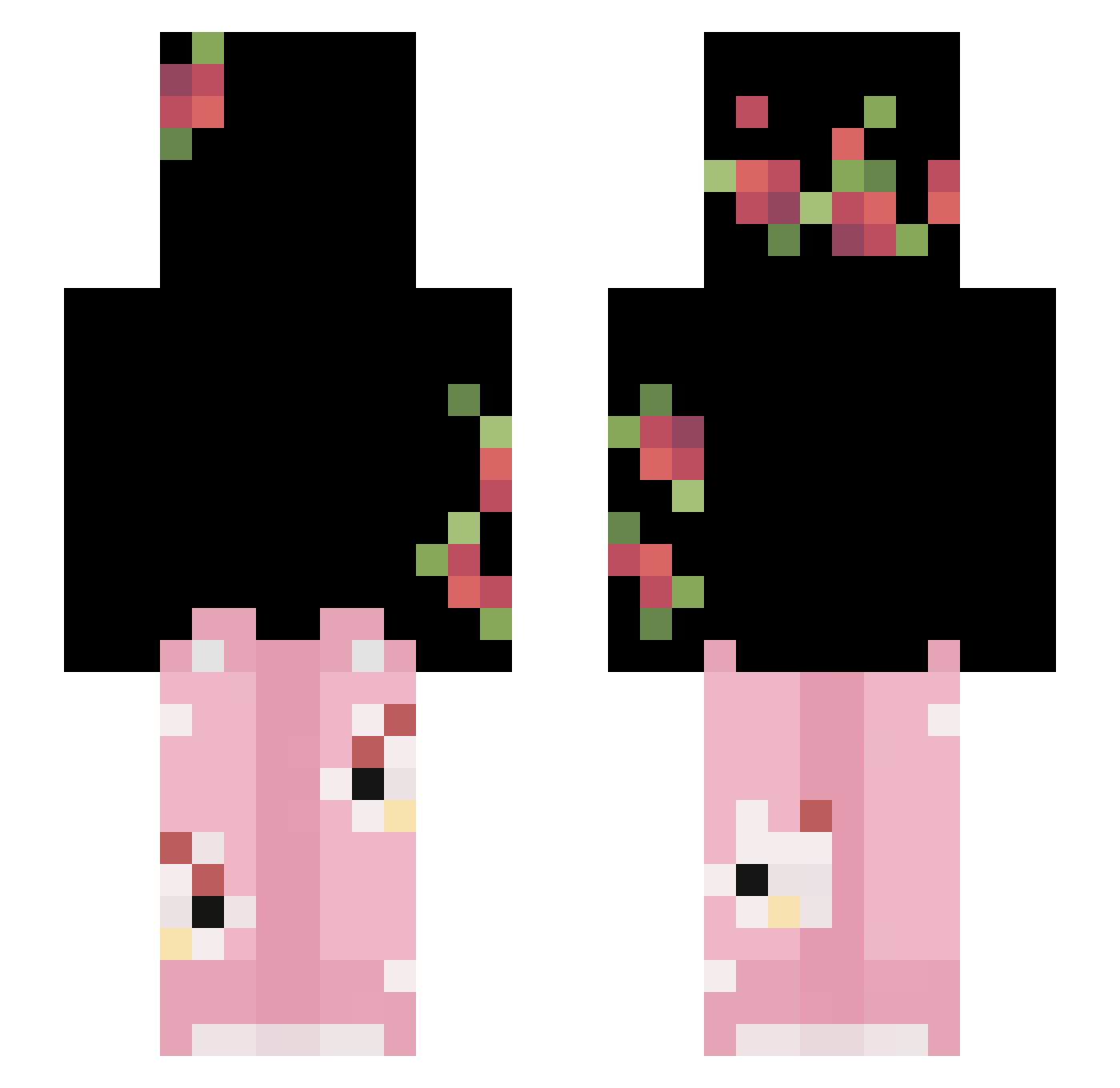 TABBS_ Minecraft skin, front and back view