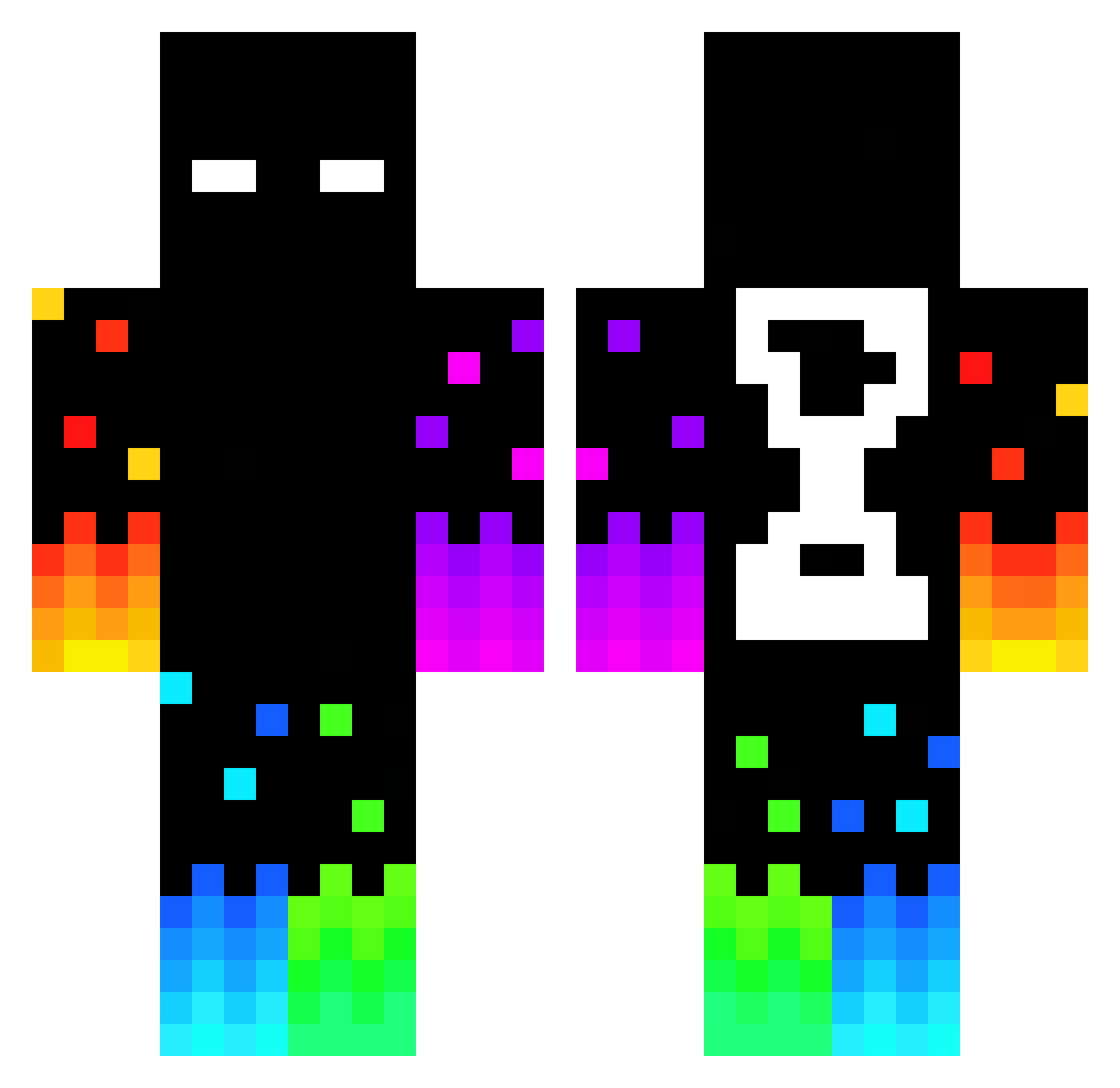 lukio_cpm Minecraft skin, front and back view