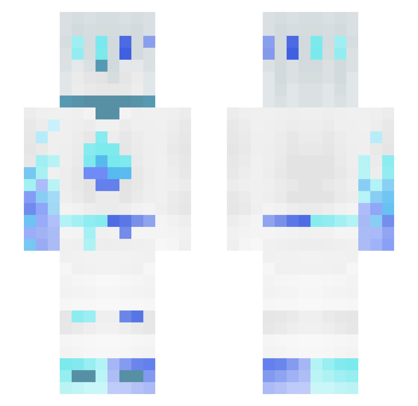 DAMOSE73 Minecraft skin, front and back view
