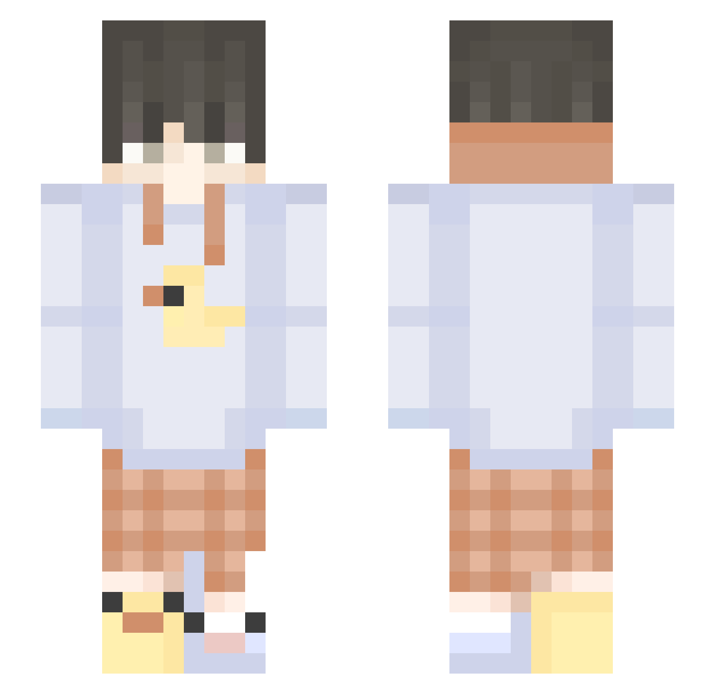 daffychuy Minecraft skin, front and back view