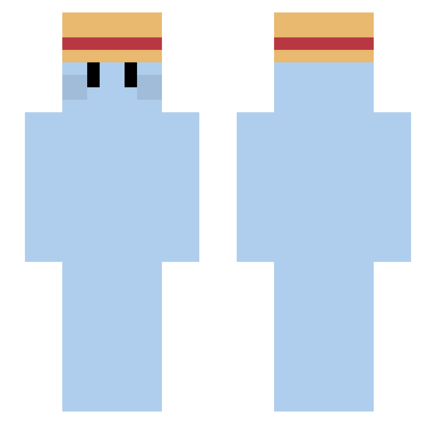 szwka Minecraft skin, front and back view