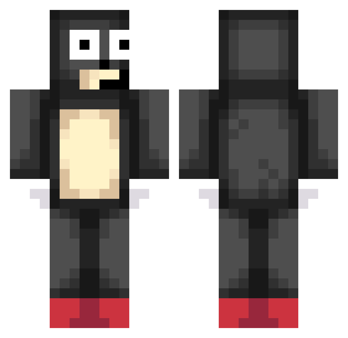 trashtalkerzZz Minecraft skin, front and back view
