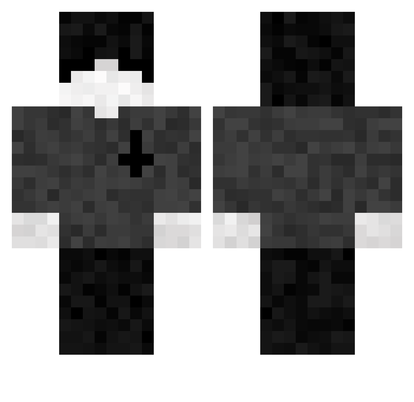 jajkoprime Minecraft skin, front and back view
