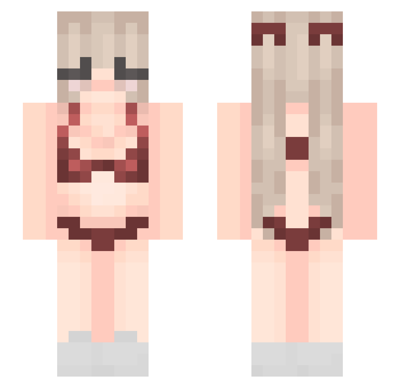 zmrdnadruhou Minecraft skin, front and back view