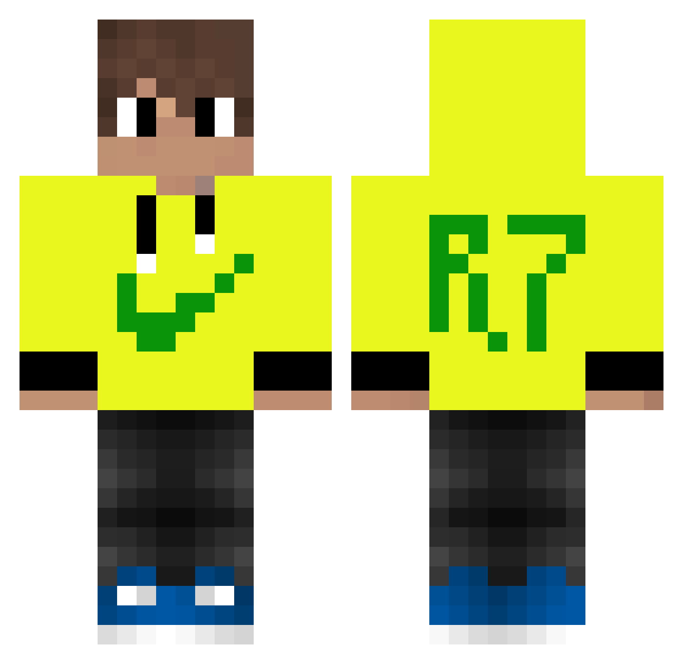 smsoares Minecraft skin, front and back view