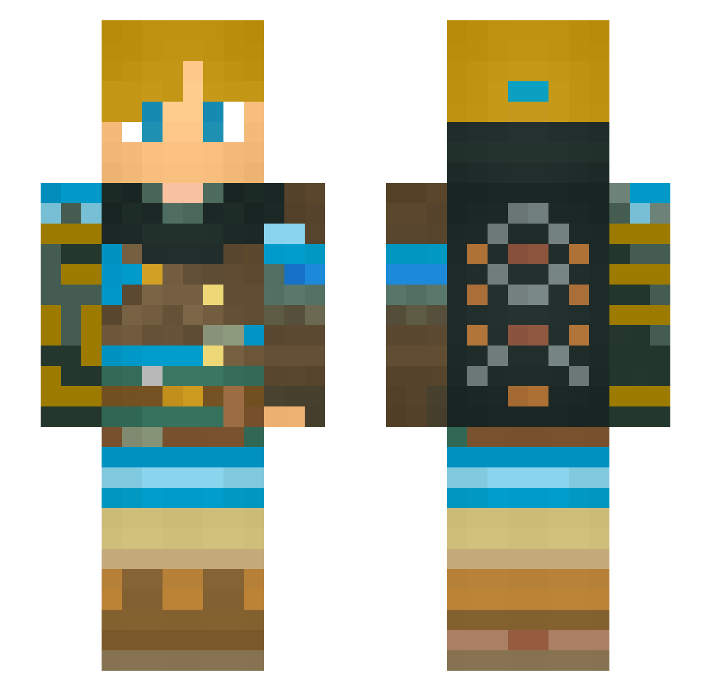 adsl19930923 Minecraft skin, front and back view