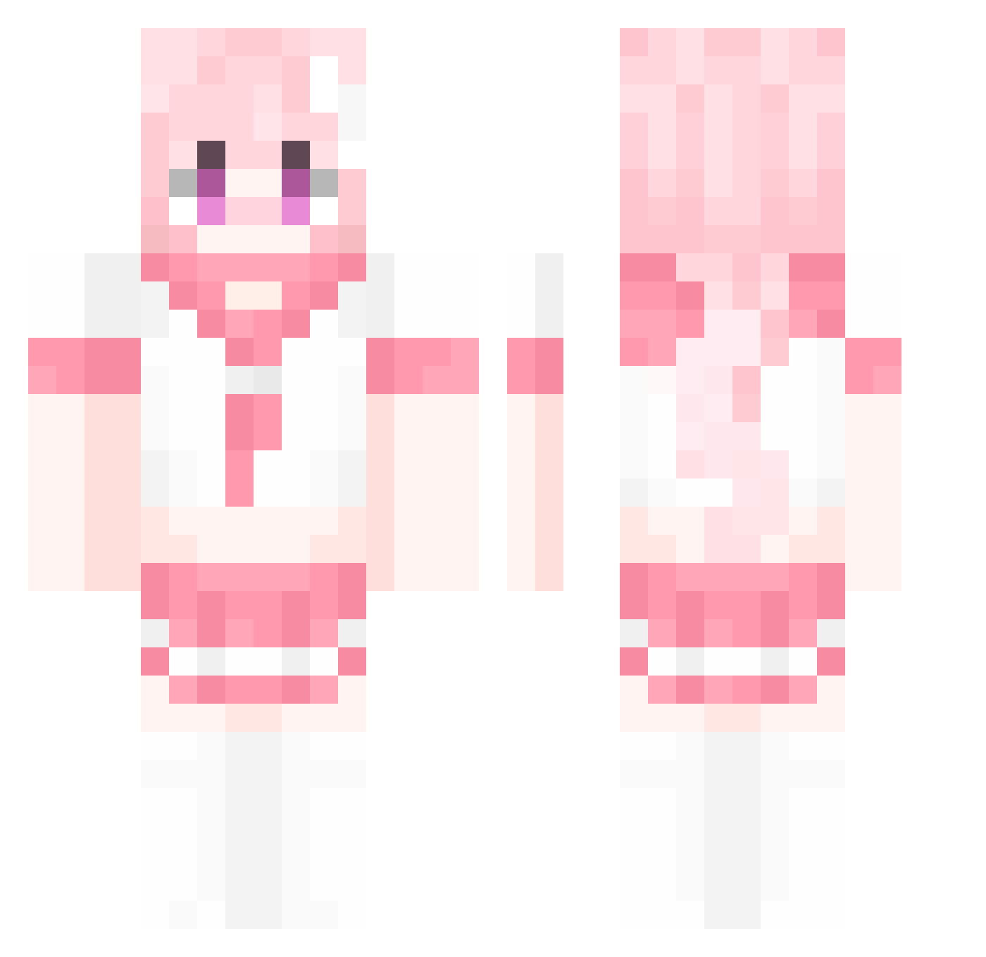 Rewinch Minecraft skin, front and back view