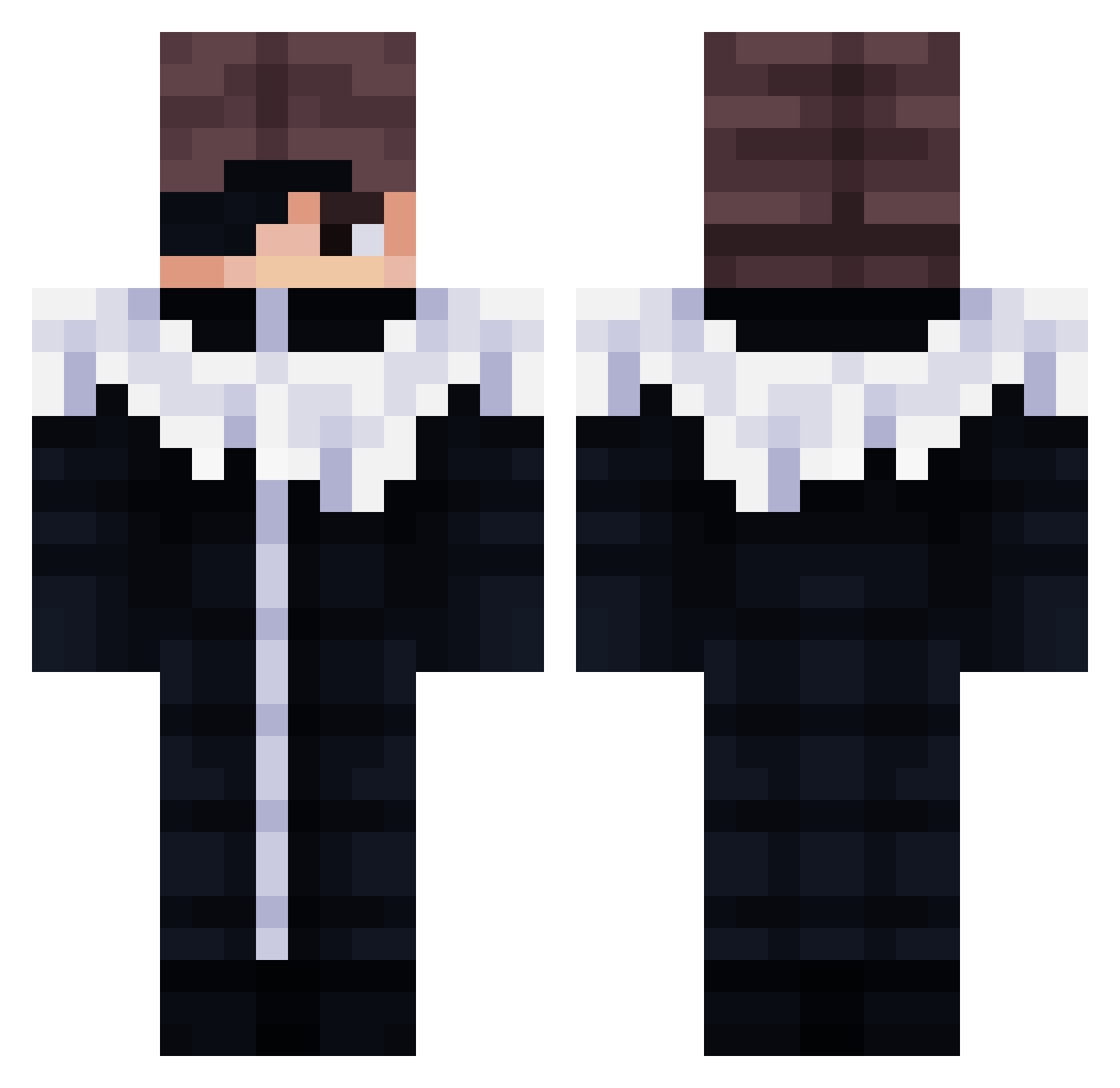 ghosttown2020 Minecraft skin, front and back view