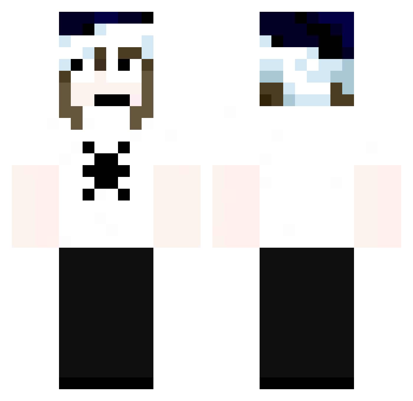 necoarcfan_ Minecraft skin, front and back view