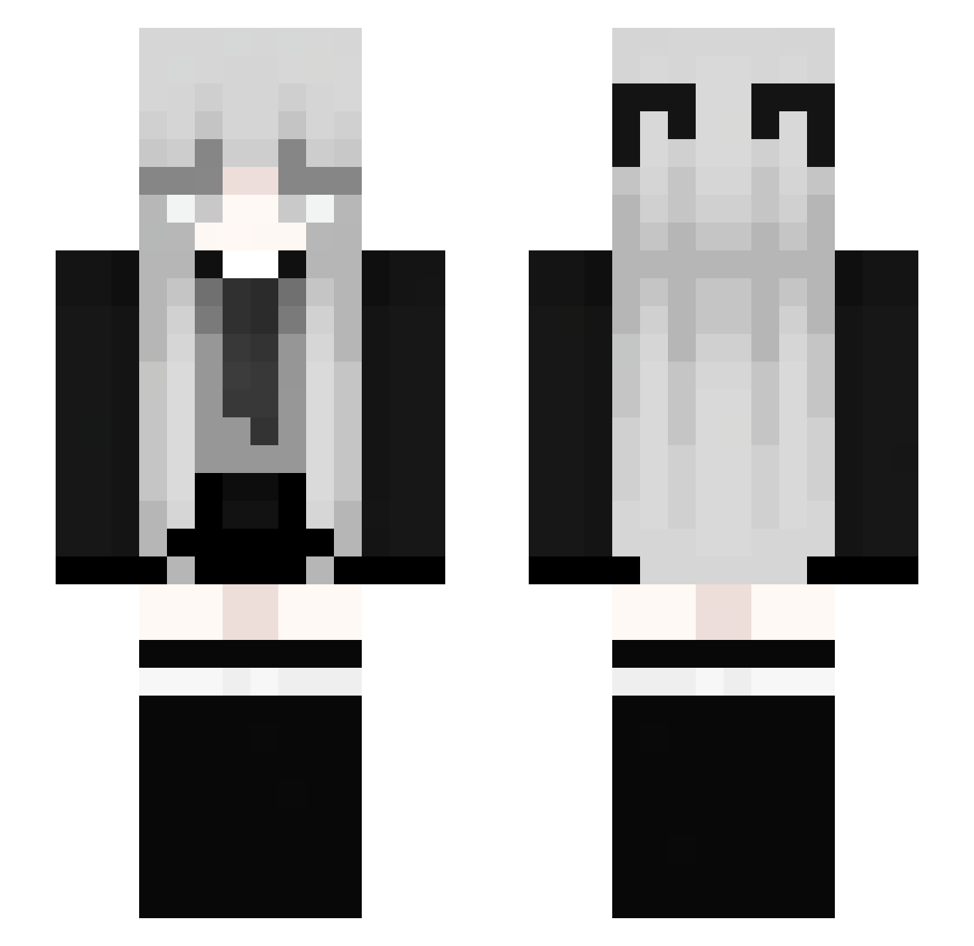 airiy Minecraft skin, front and back view