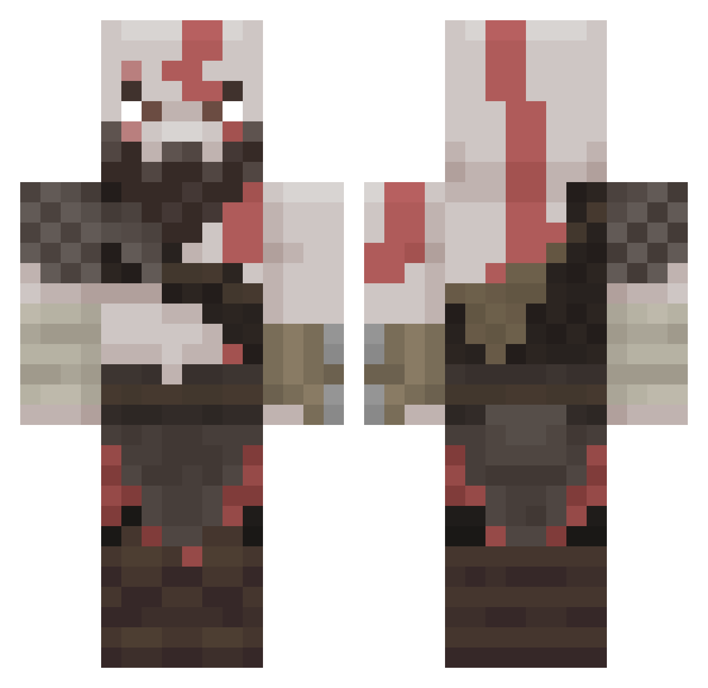malthegrey Minecraft skin, front and back view