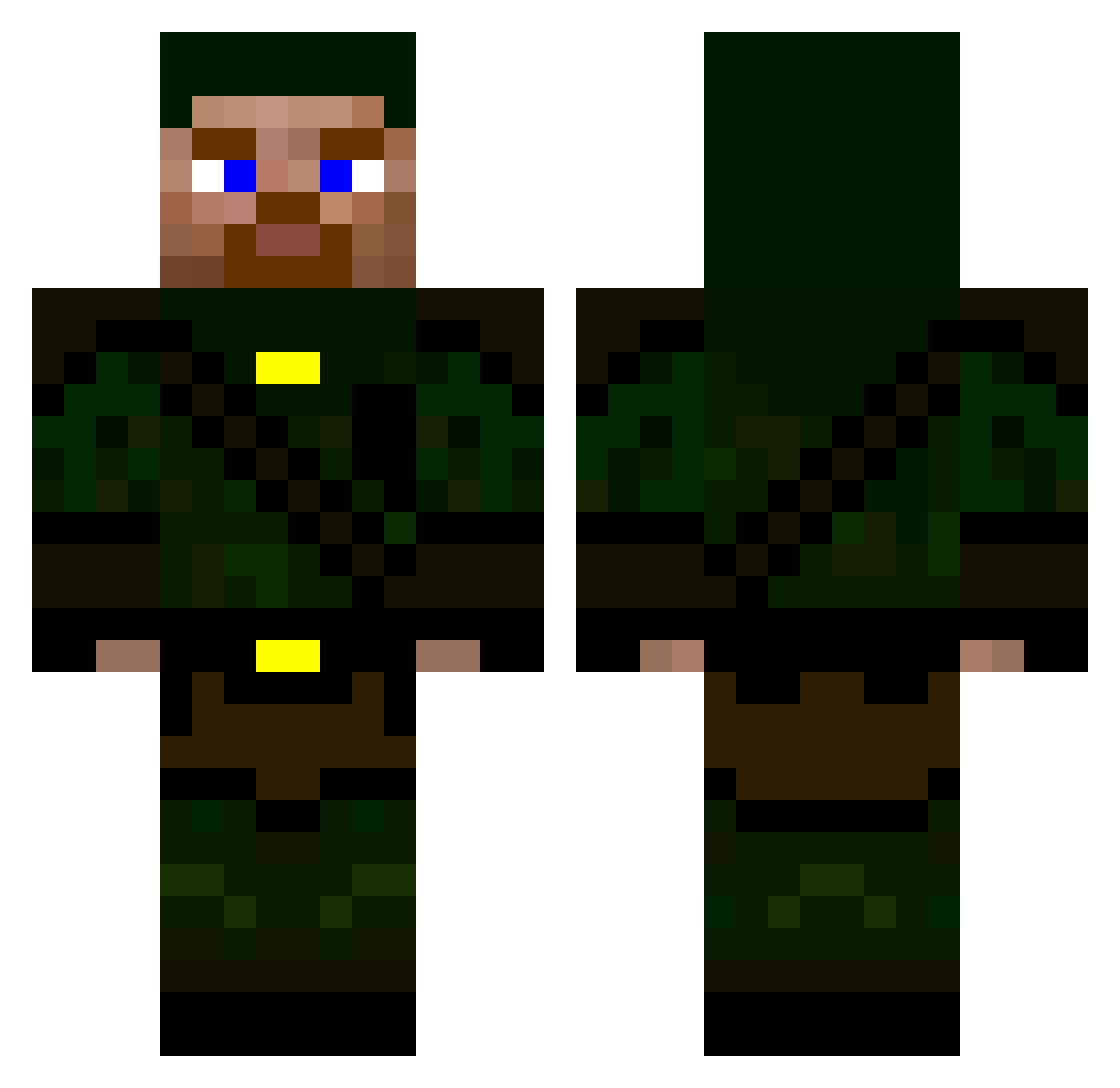 _Zyphron_ Minecraft skin, front and back view