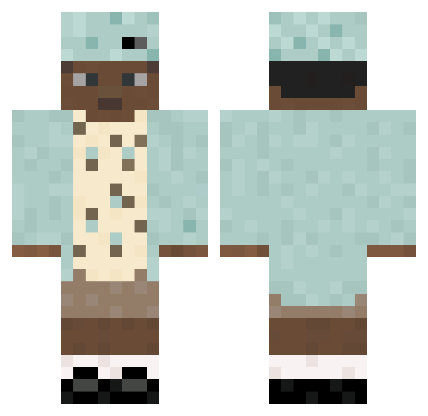 Jotita_84 Minecraft skin, front and back view