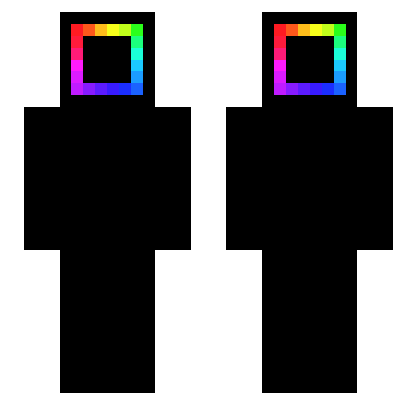js0718 Minecraft skin, front and back view