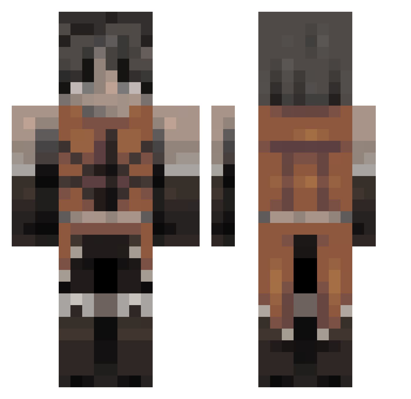 LoscoJ0nes Minecraft skin, front and back view