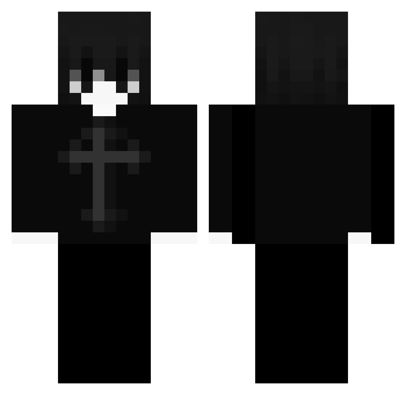 Griffonage_ Minecraft skin, front and back view