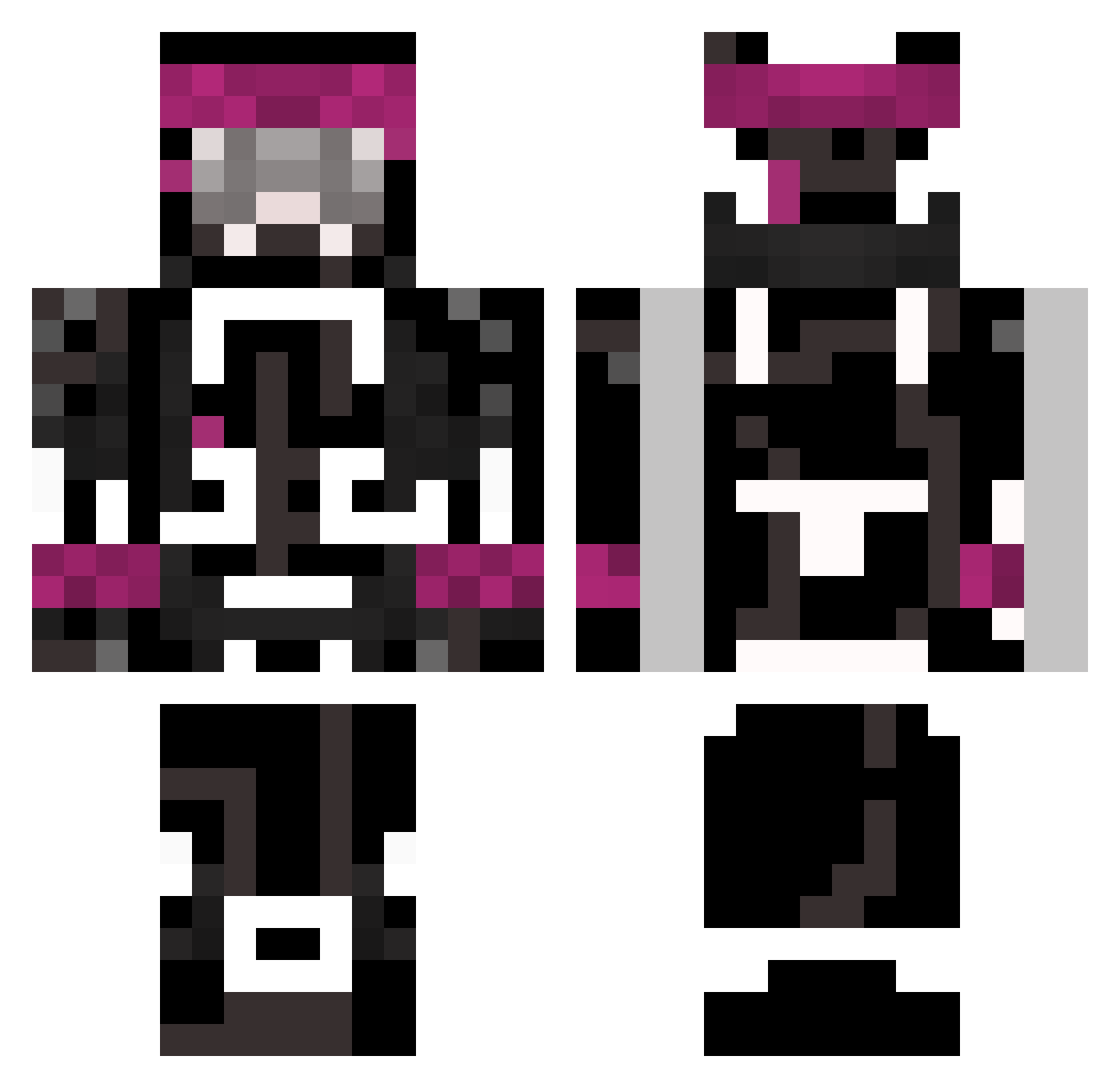 thelaywizard Minecraft skin, front and back view