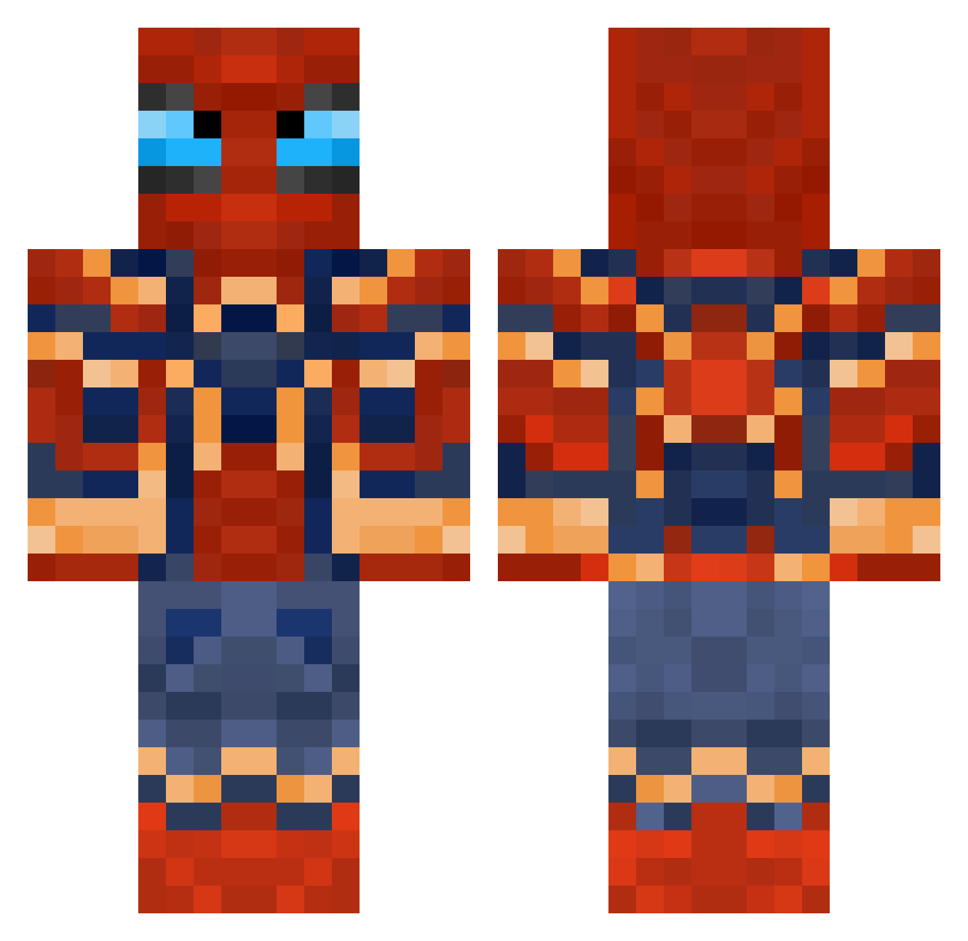 gavooo_ Minecraft skin, front and back view