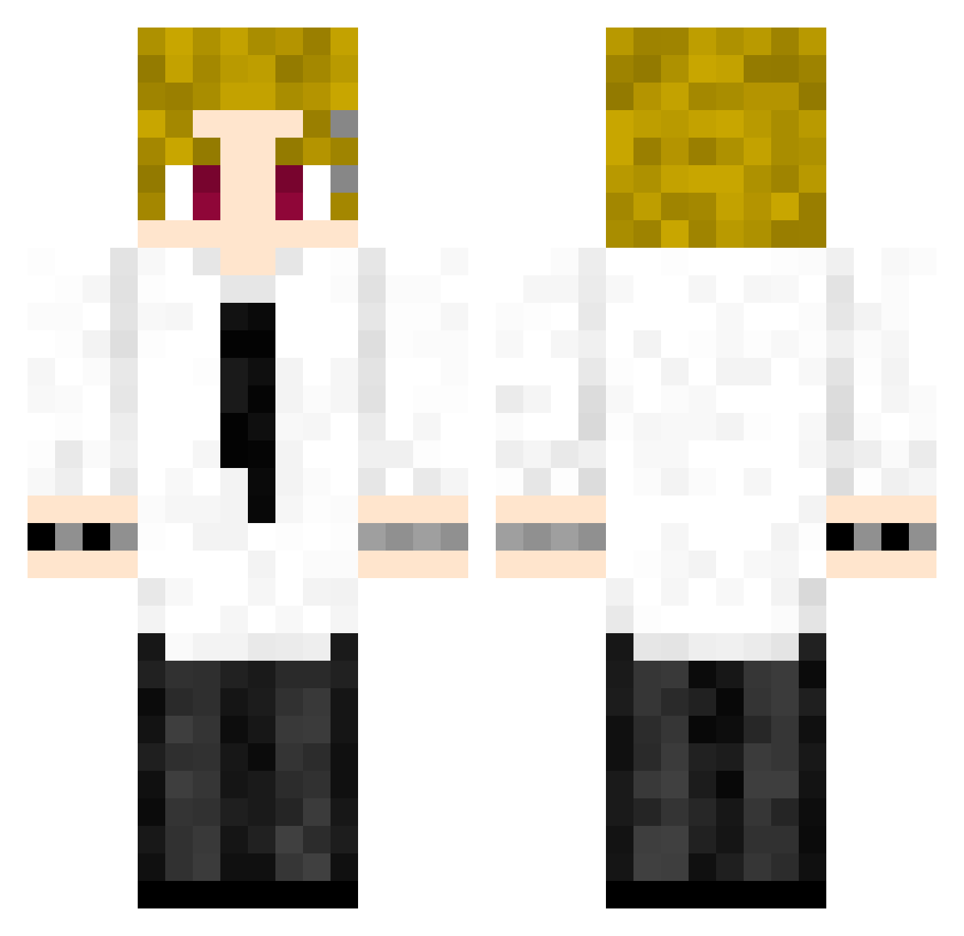 motorhugo0806 Minecraft skin, front and back view