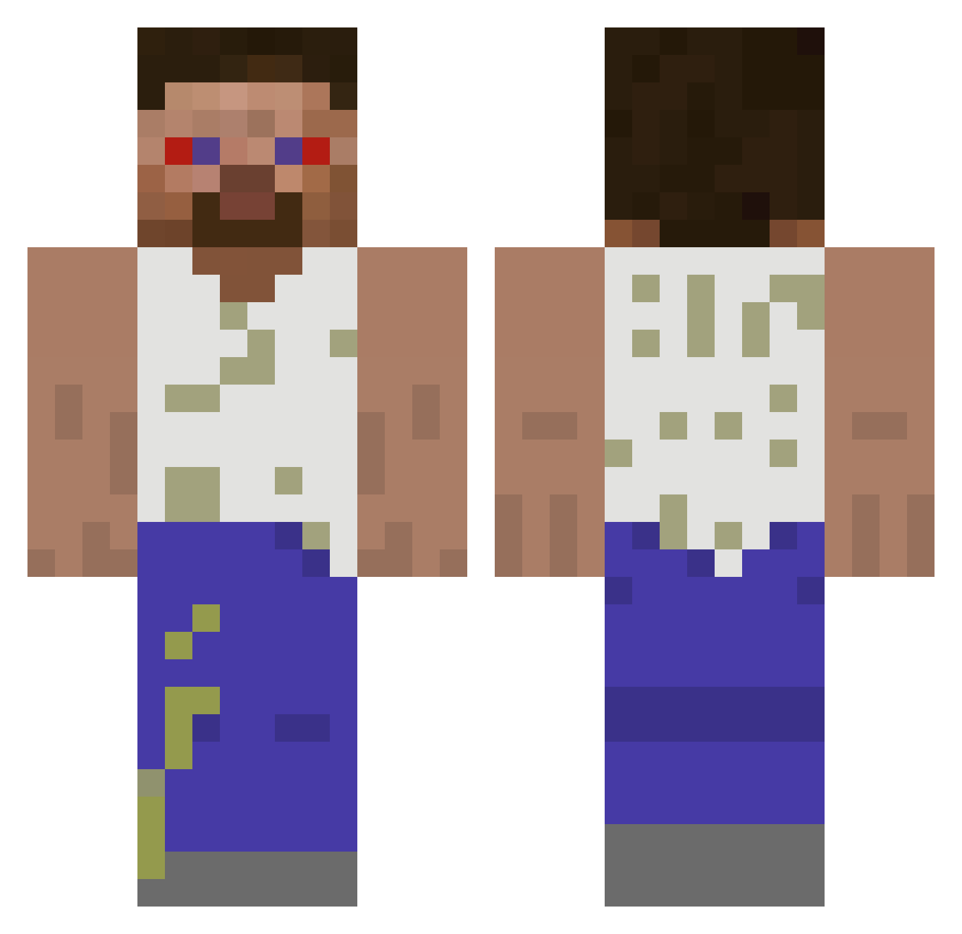c7epma Minecraft skin, front and back view