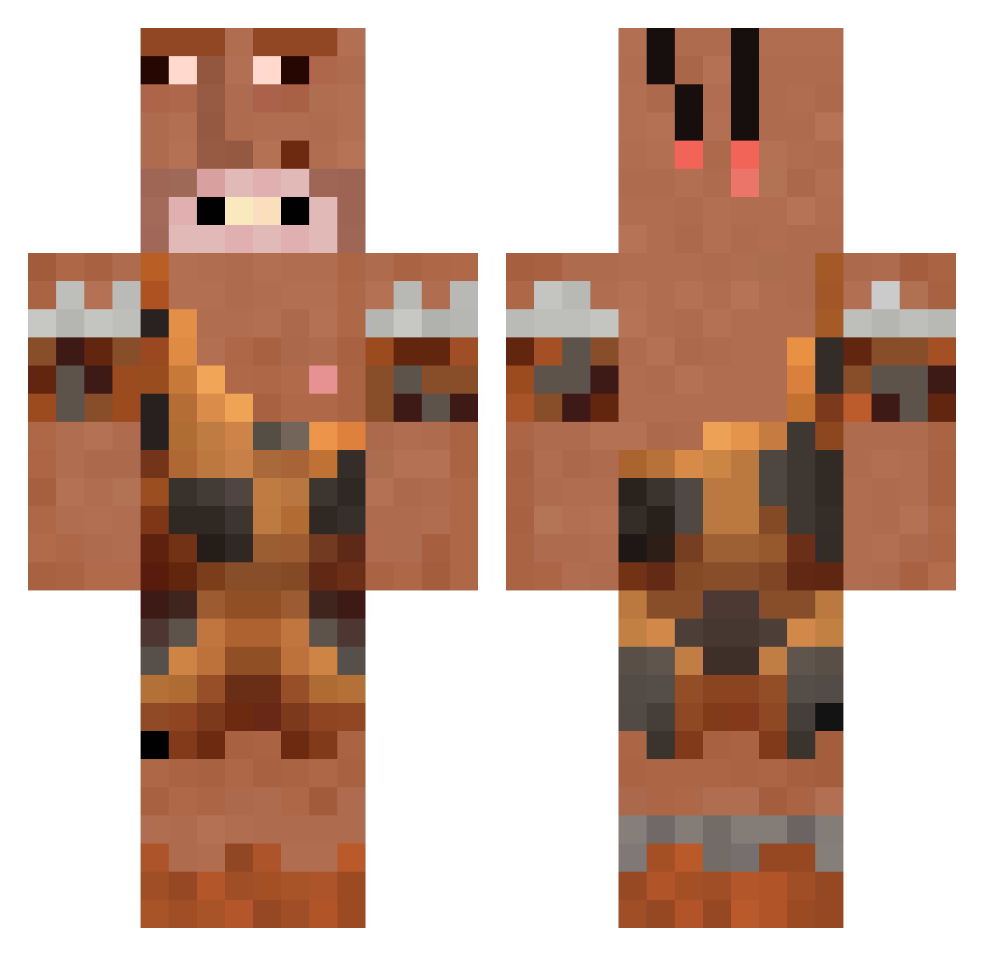 rododendron1239 Minecraft skin, front and back view