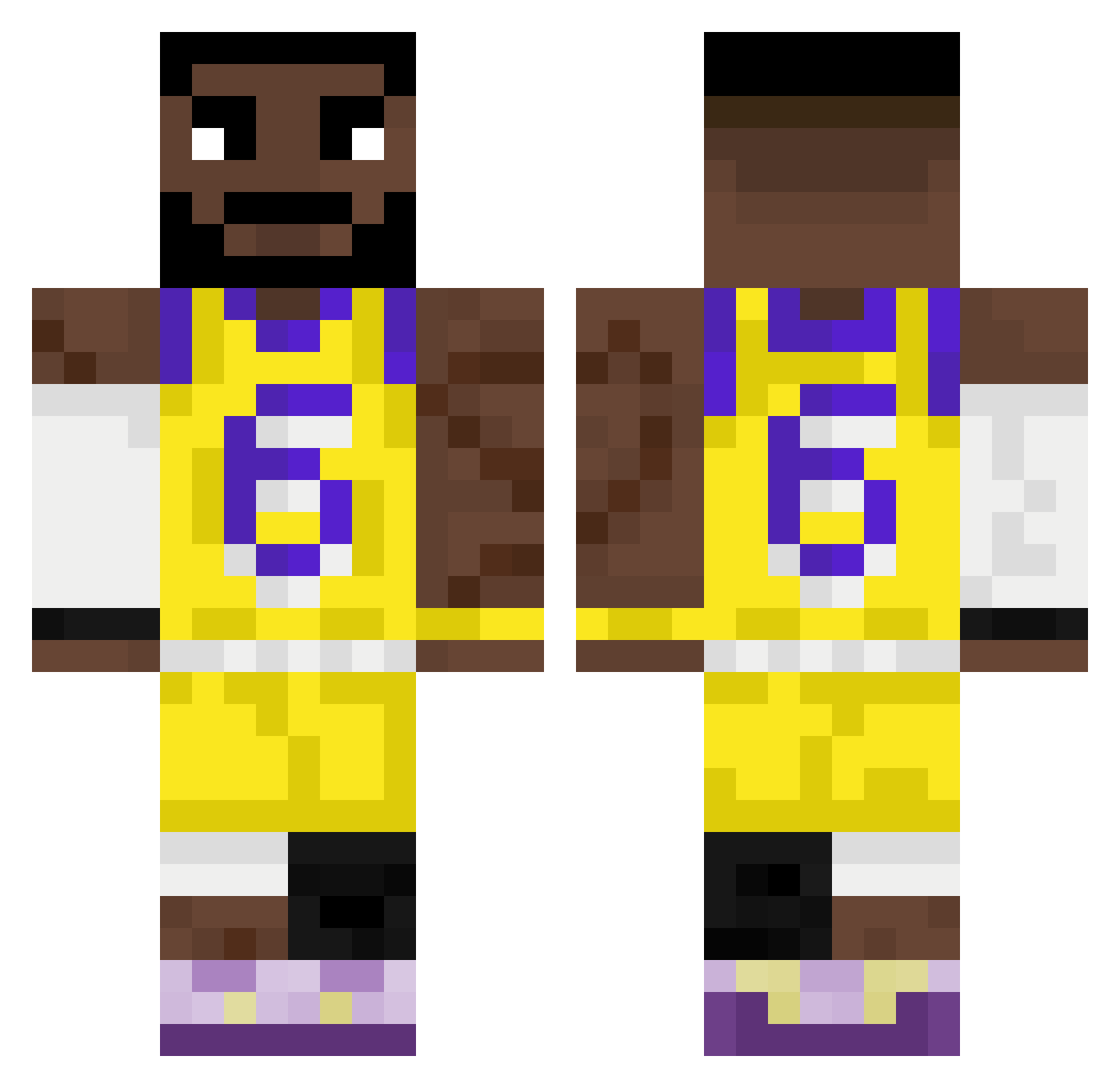 ALEXSANDER77 Minecraft skin, front and back view