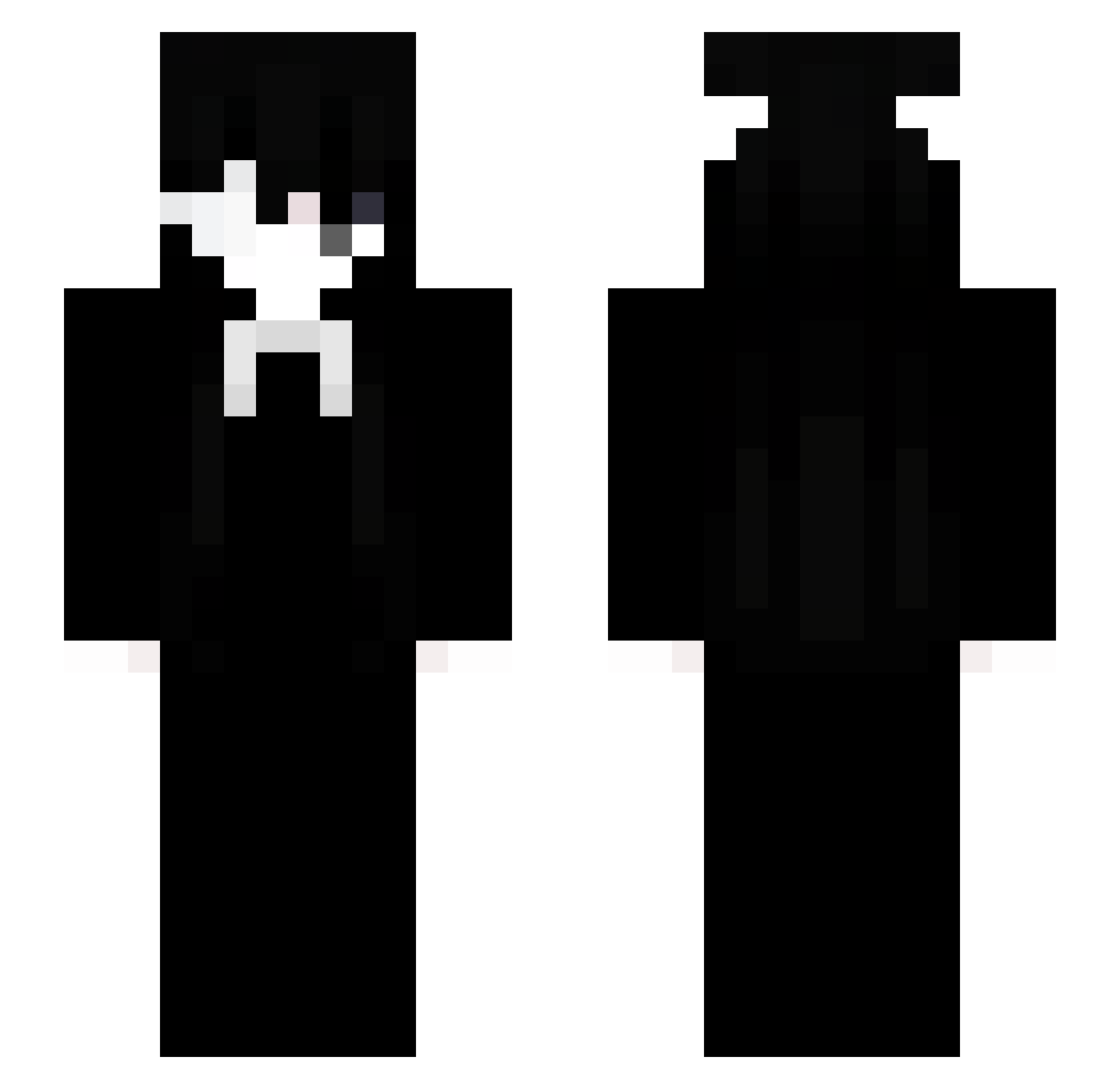 zBenjaaak Minecraft skin, front and back view