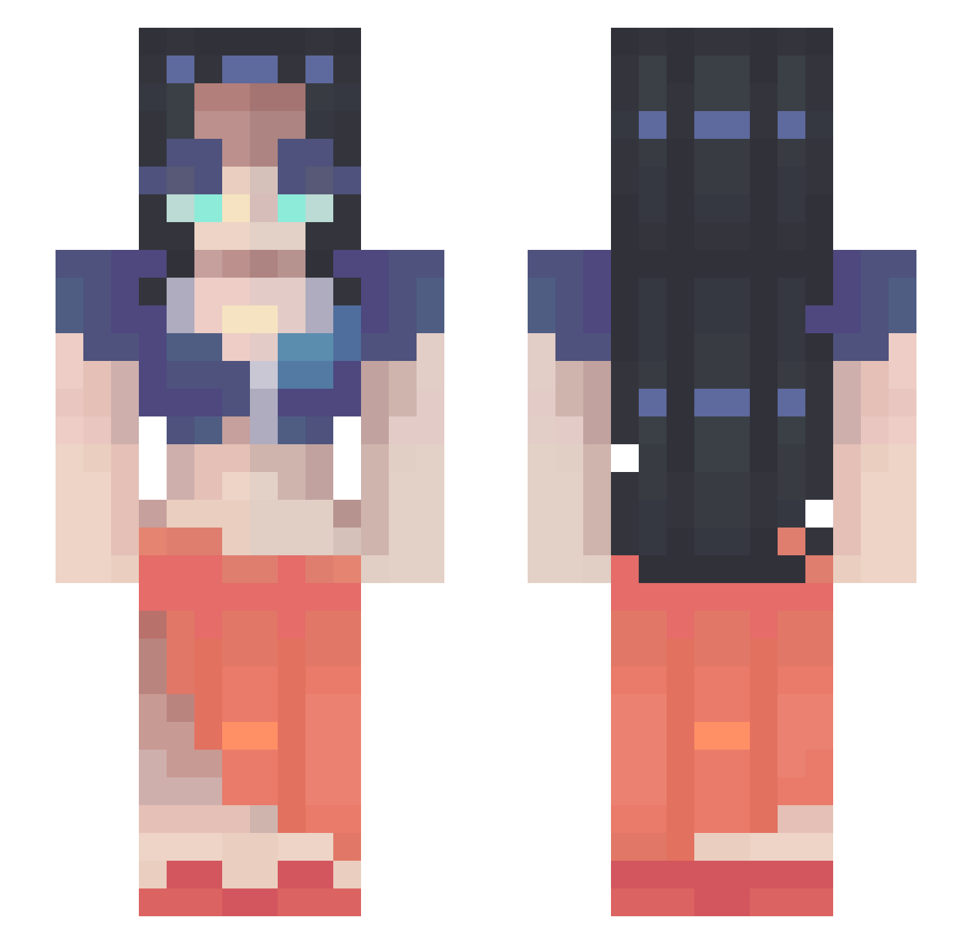 Sarszon Minecraft skin, front and back view