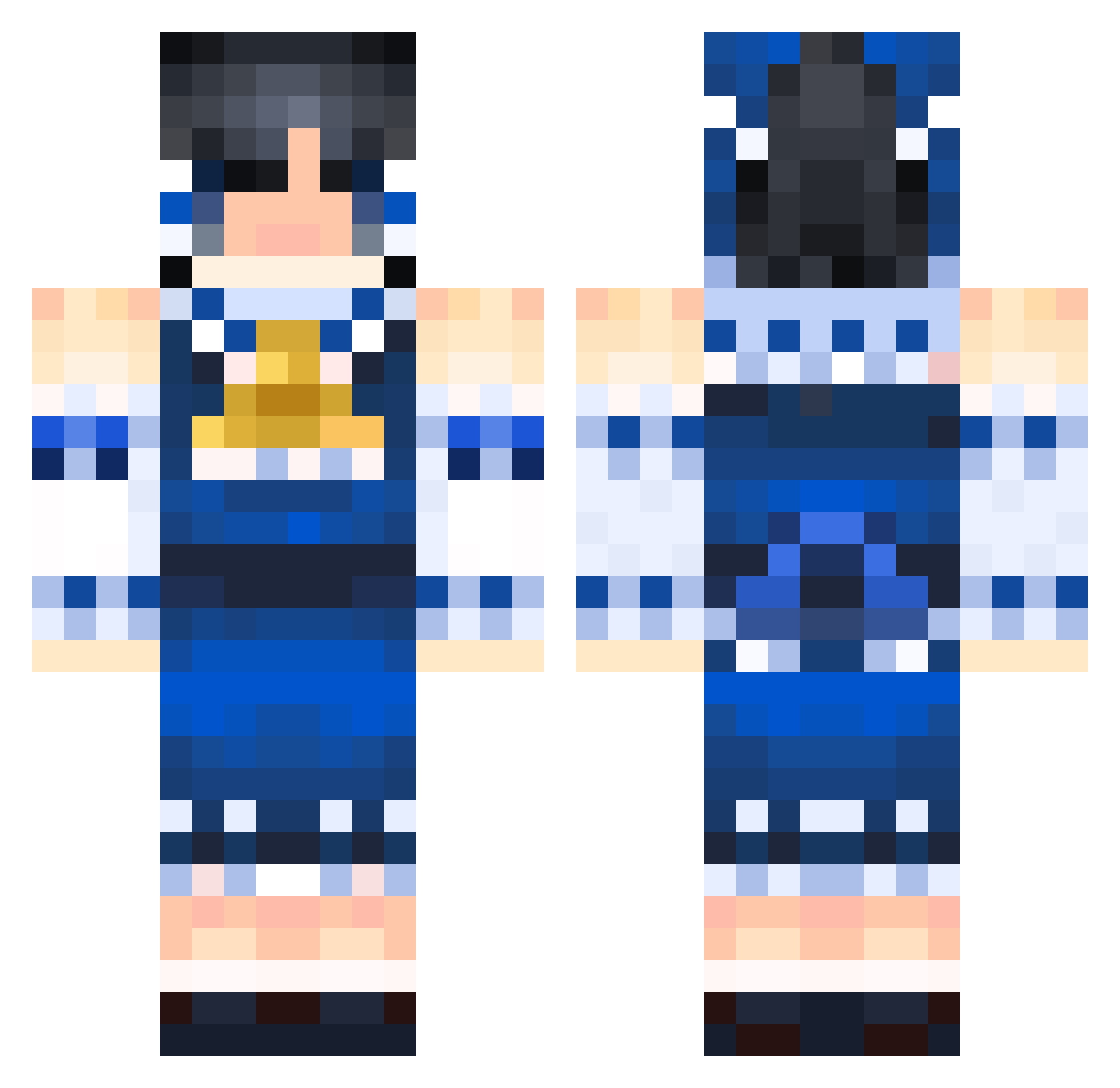 coffee_4723 Minecraft skin, front and back view
