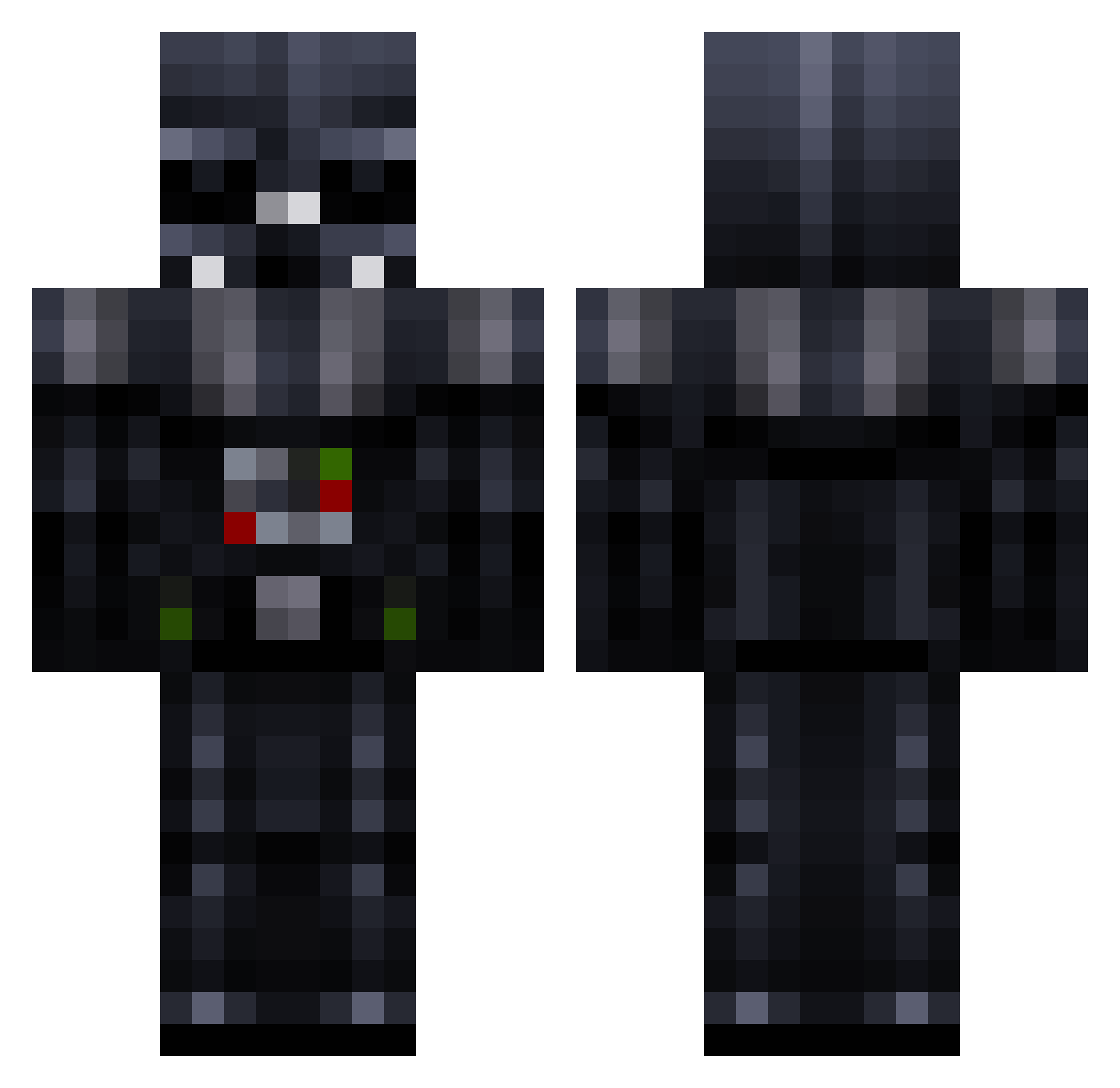 DiamondHedgehog7 Minecraft skin, front and back view