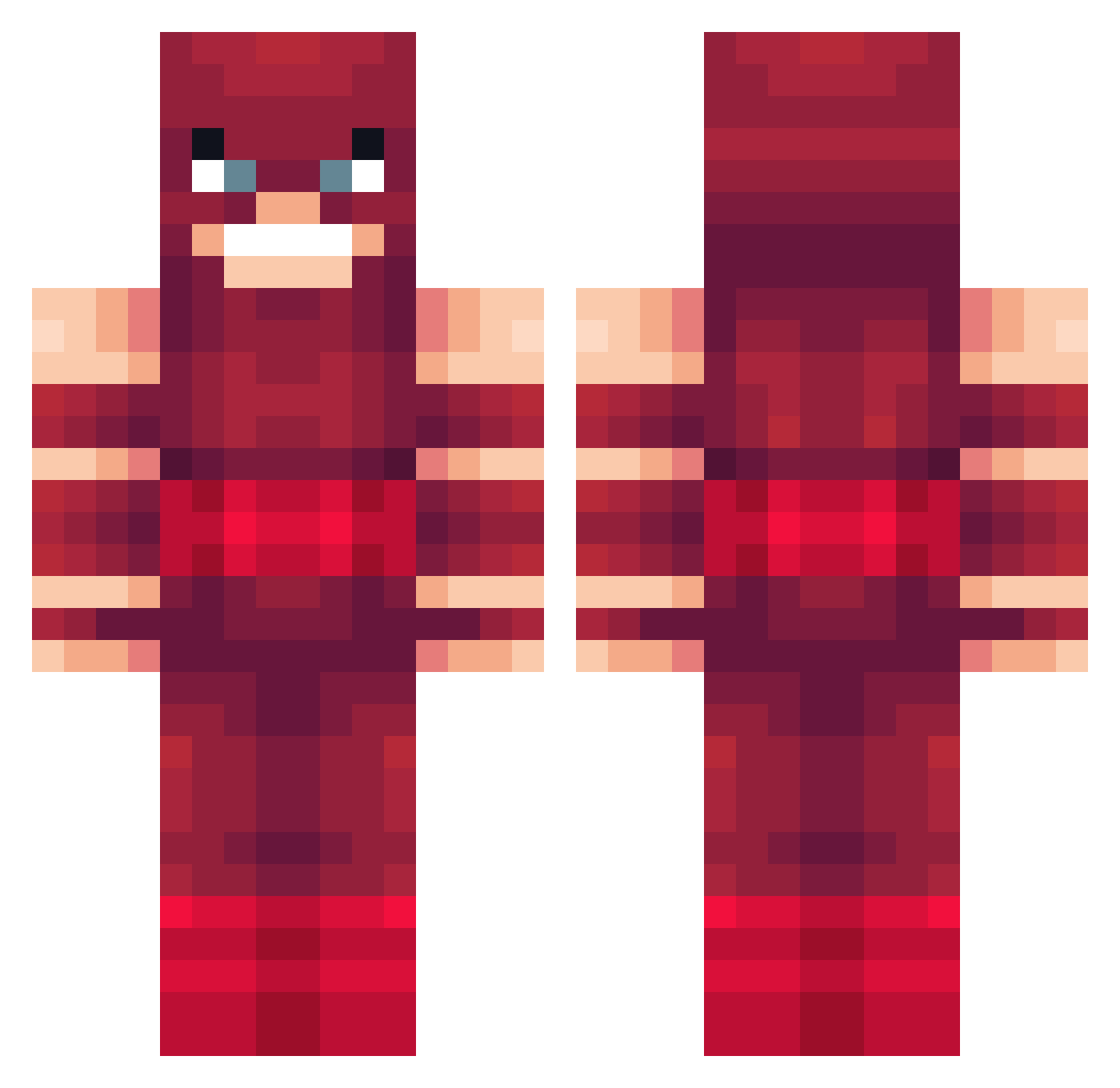 v1xylol Minecraft skin, front and back view