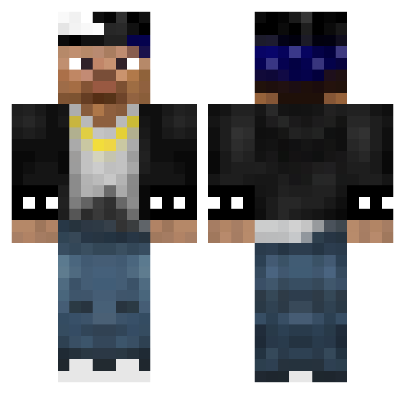 ANTHONY3839 Minecraft skin, front and back view