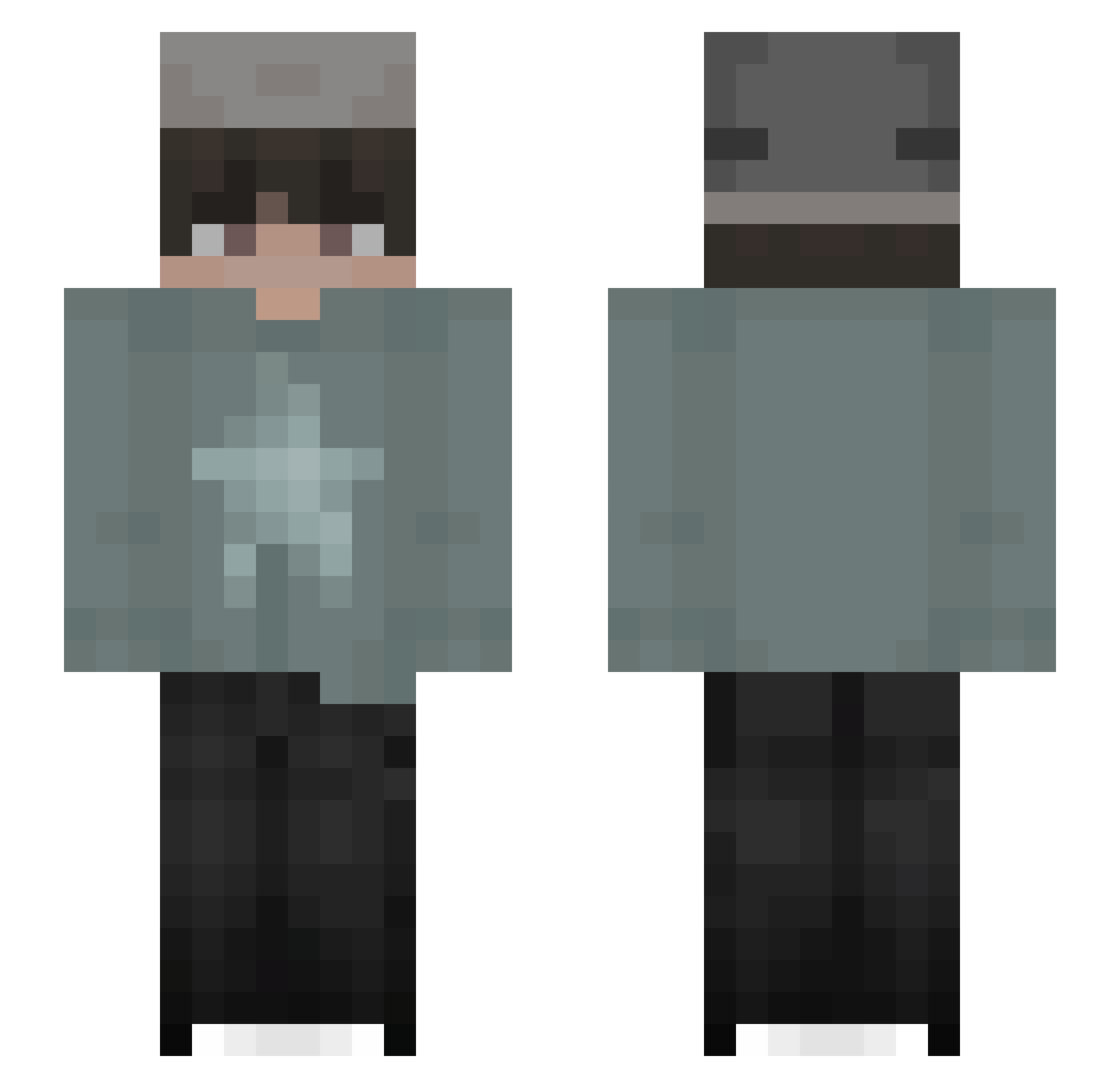 __xFliq__ Minecraft skin, front and back view