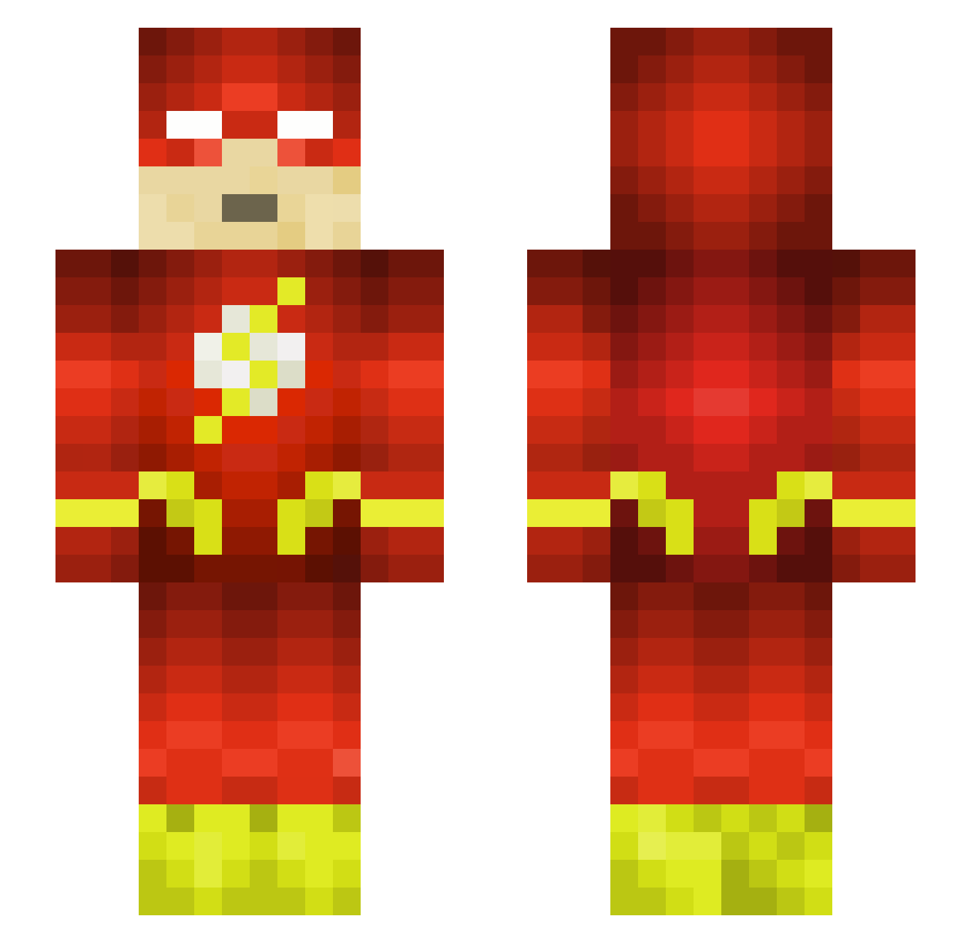 Delta8520 Minecraft skin, front and back view