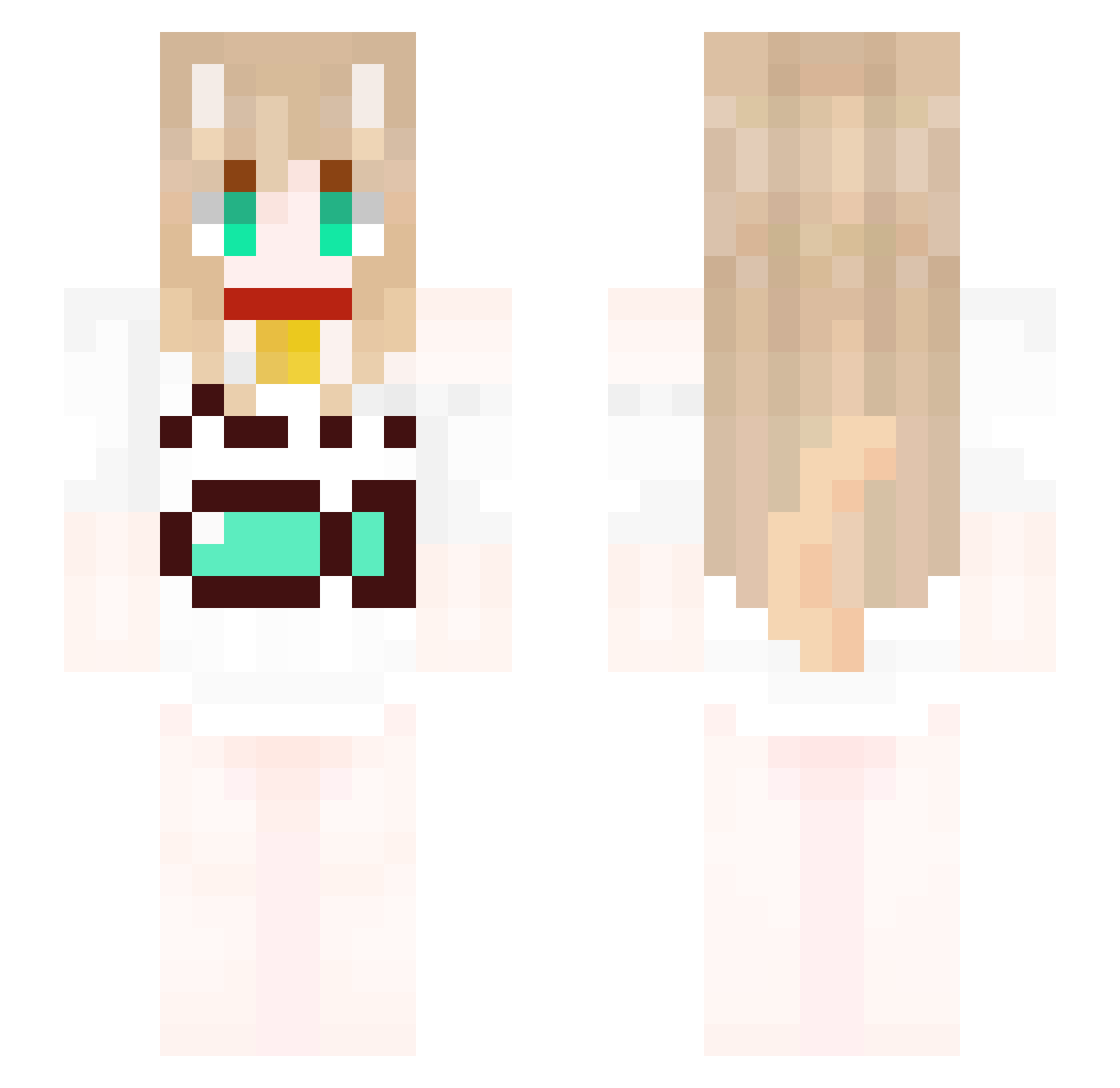 nbuna451 Minecraft skin, front and back view