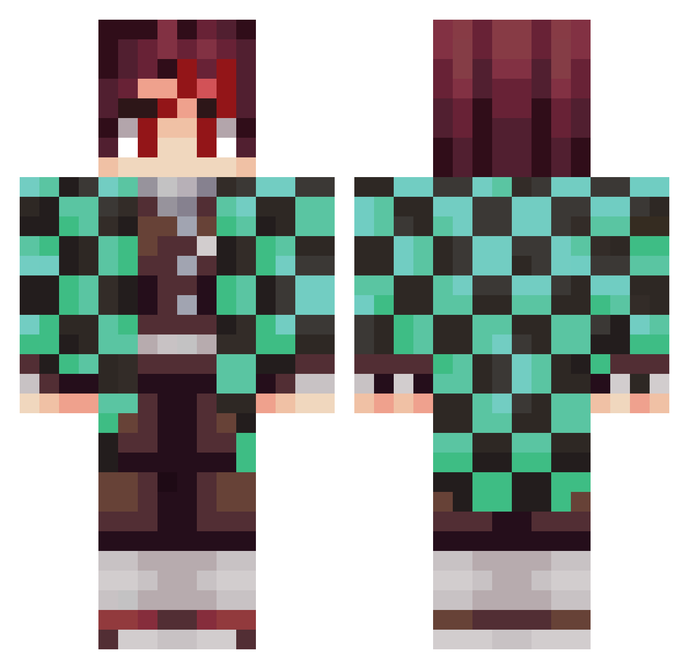 mikolajthebest Minecraft skin, front and back view
