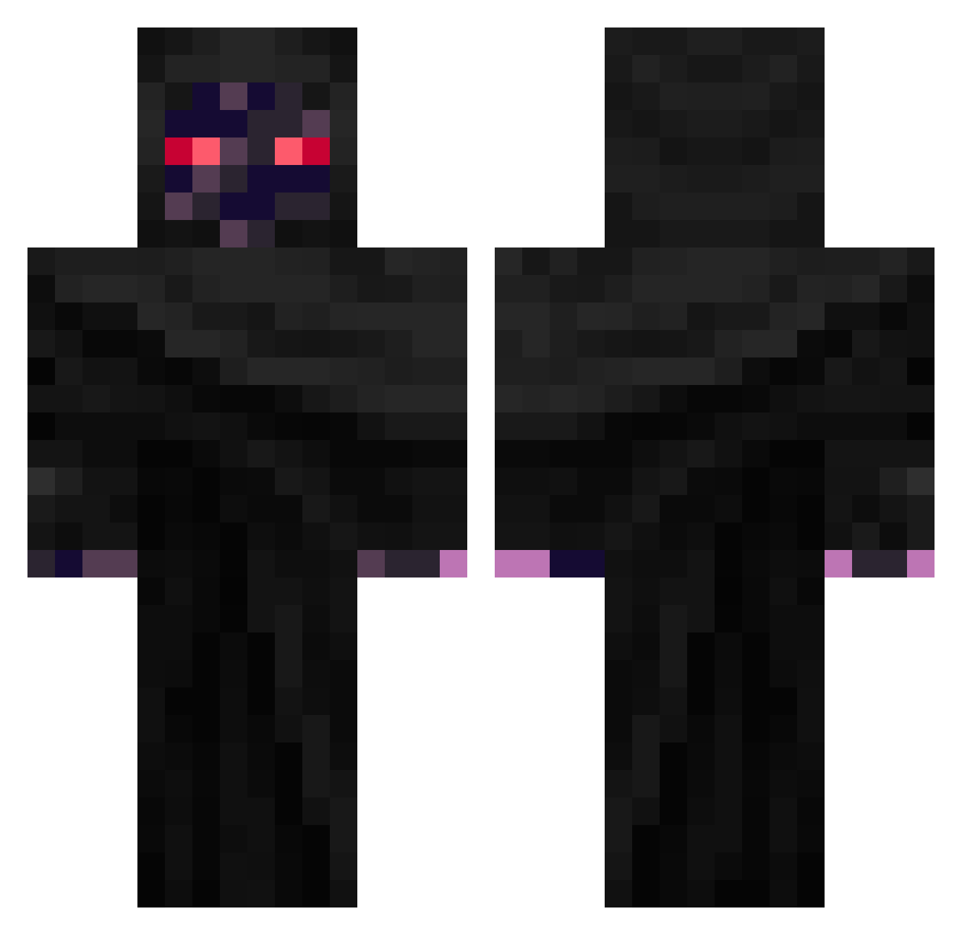 ChupaChupsRX Minecraft skin, front and back view