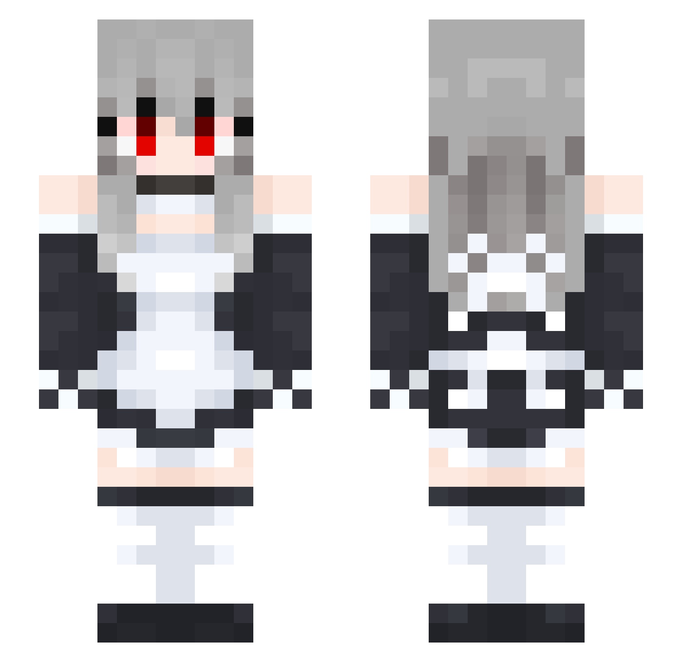 Guoou Minecraft skin, front and back view