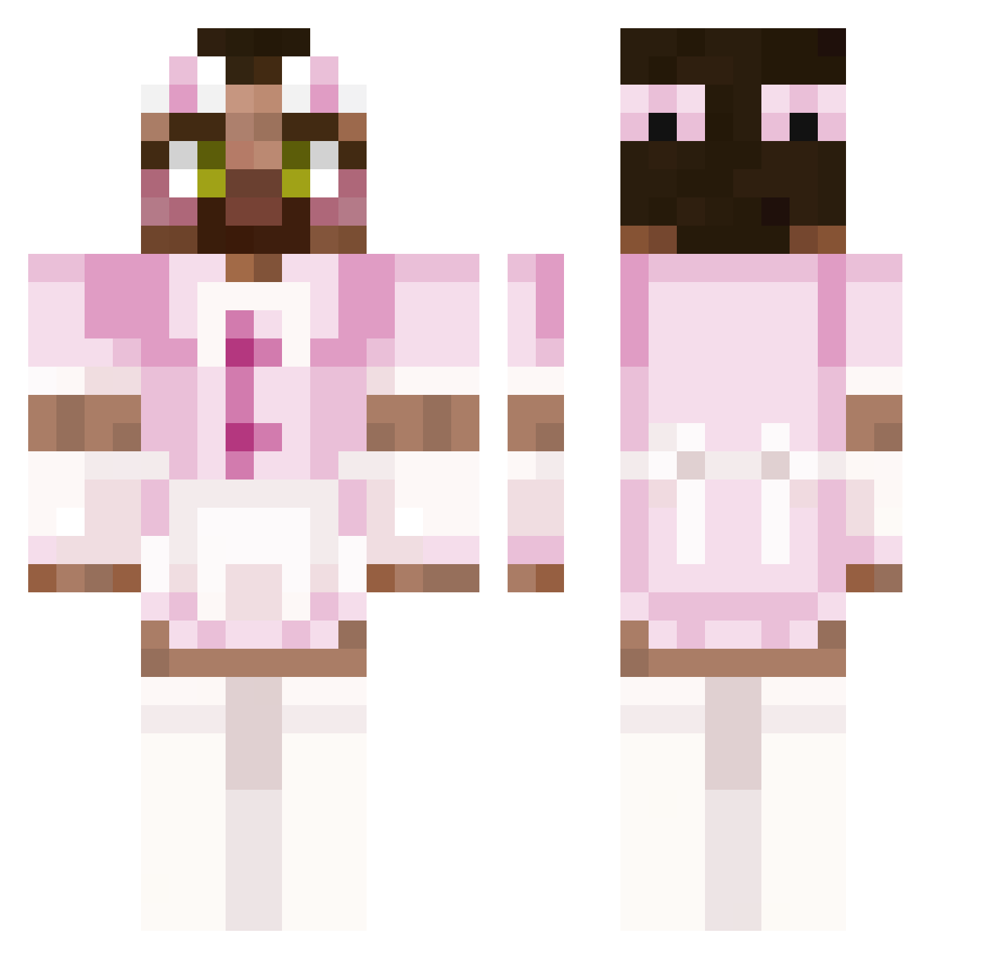 YusufTK06 Minecraft skin, front and back view