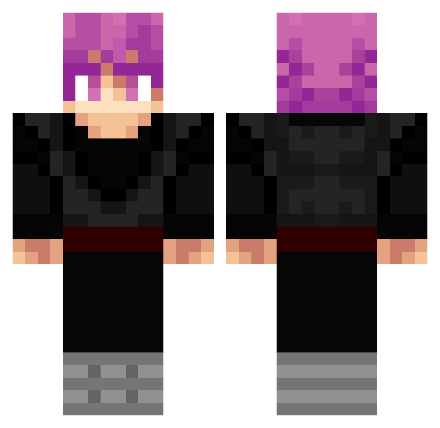 aleexm_sw Minecraft skin, front and back view
