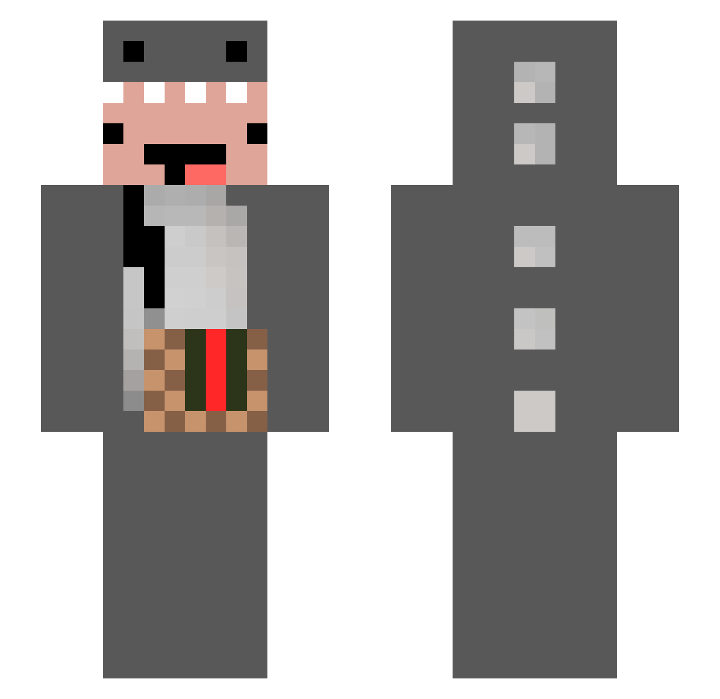 WhosMadNow Minecraft skin, front and back view